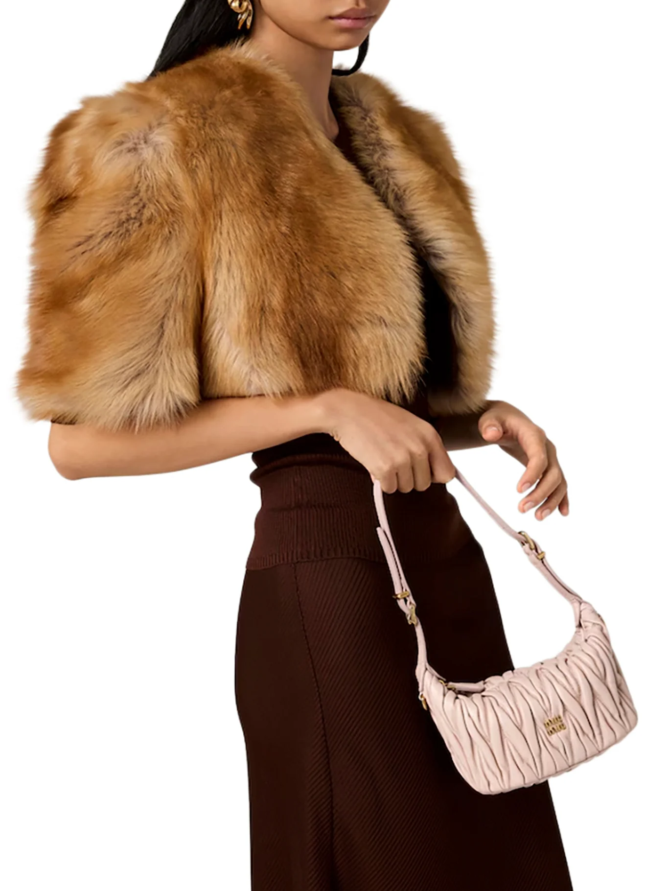 POUCH IN NAPPA MATELASSE` - Image 2
