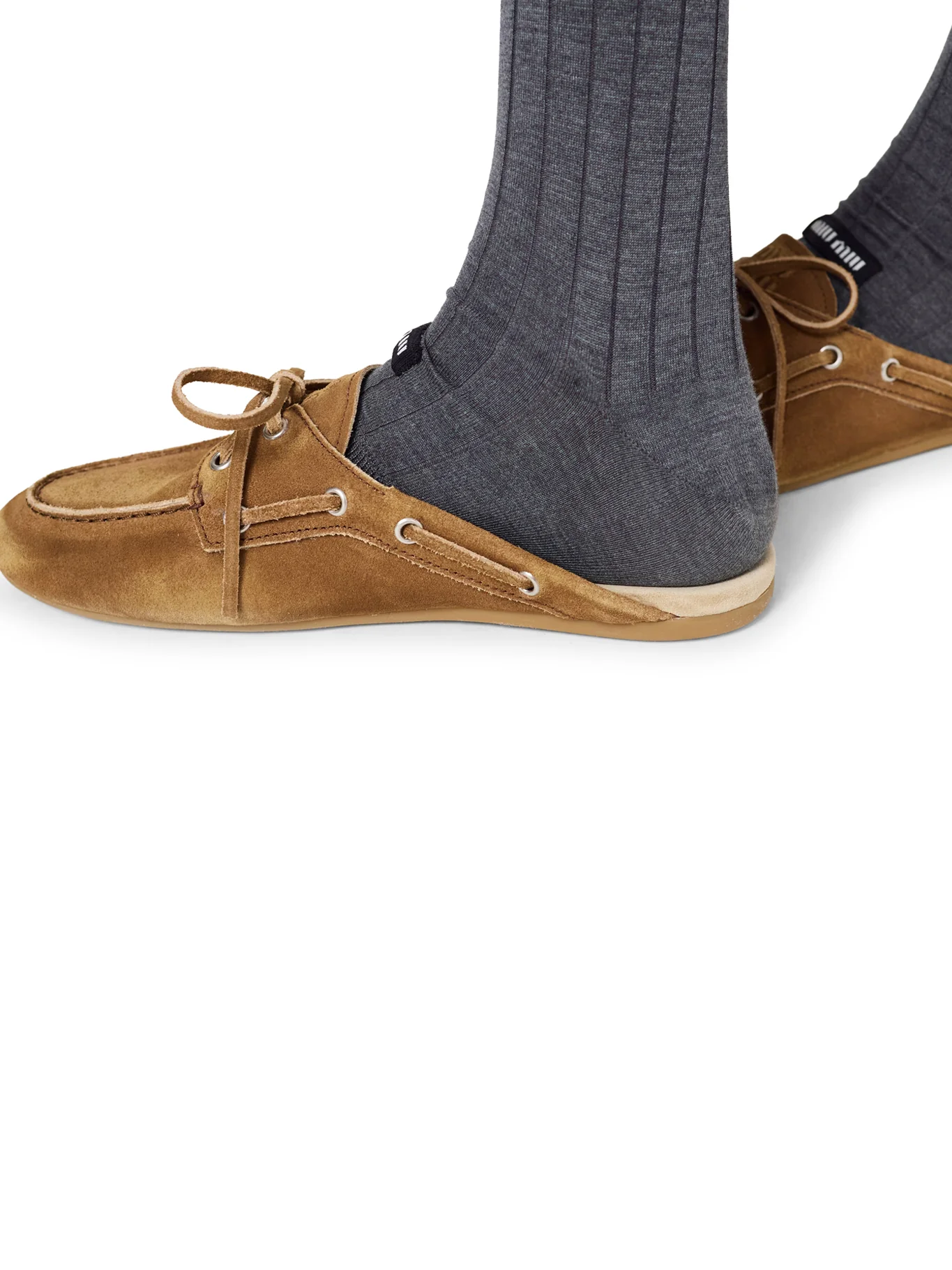 SABOT IN DÉLAVÉ SUEDE LEATHER - Image 3