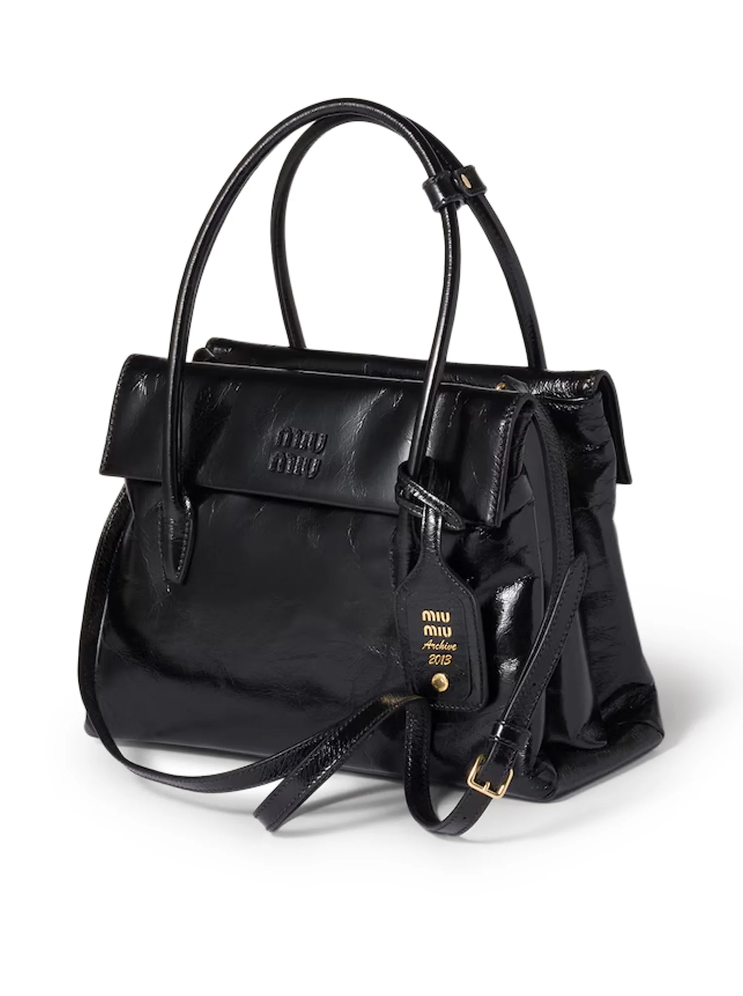 SOLITAIRE BAG IN SHINY LEATHER - Image 3