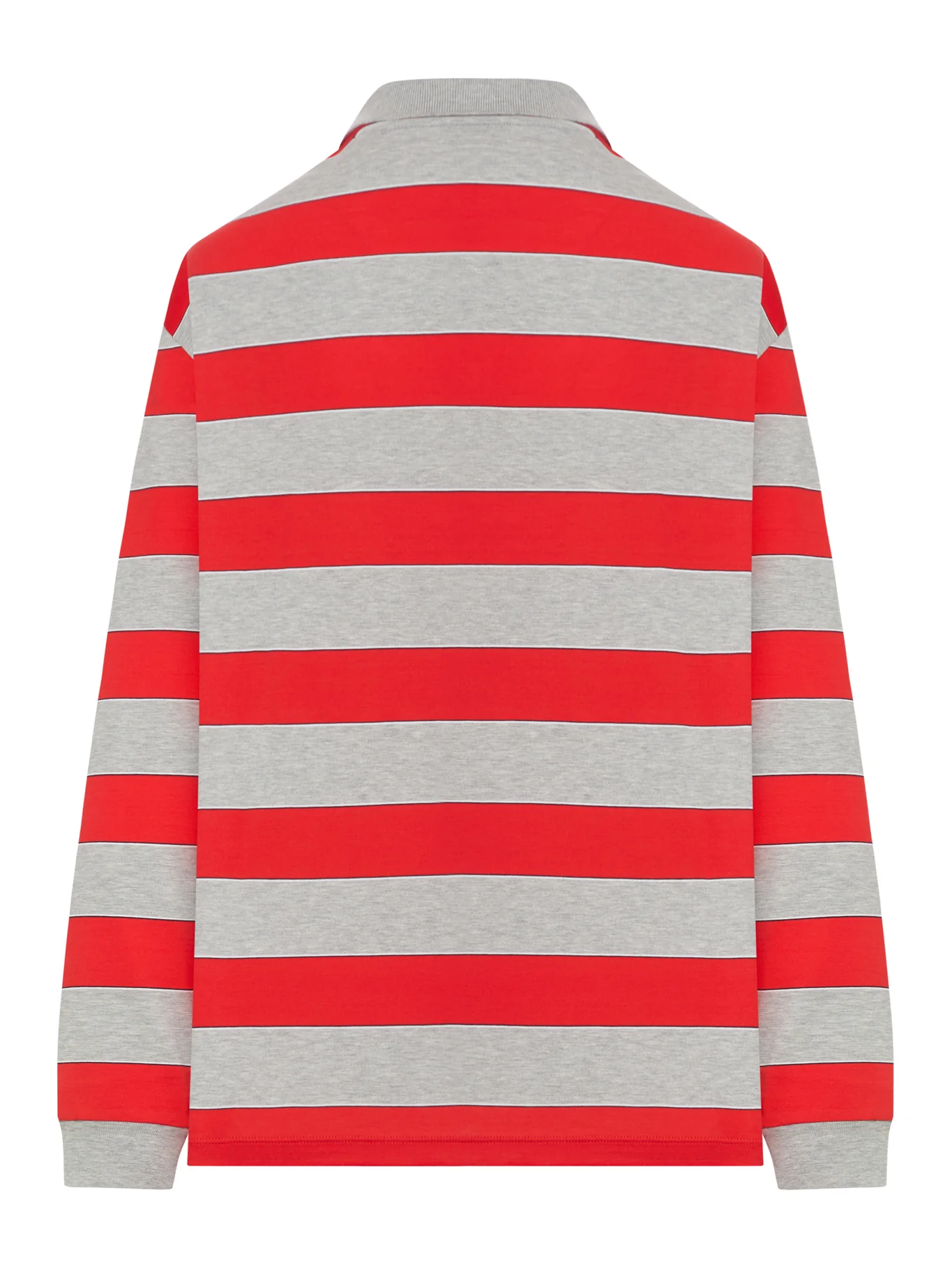 STRIPED COTTON JERSEY POLO SHIRT WITH LOGO PATCH - Image 6