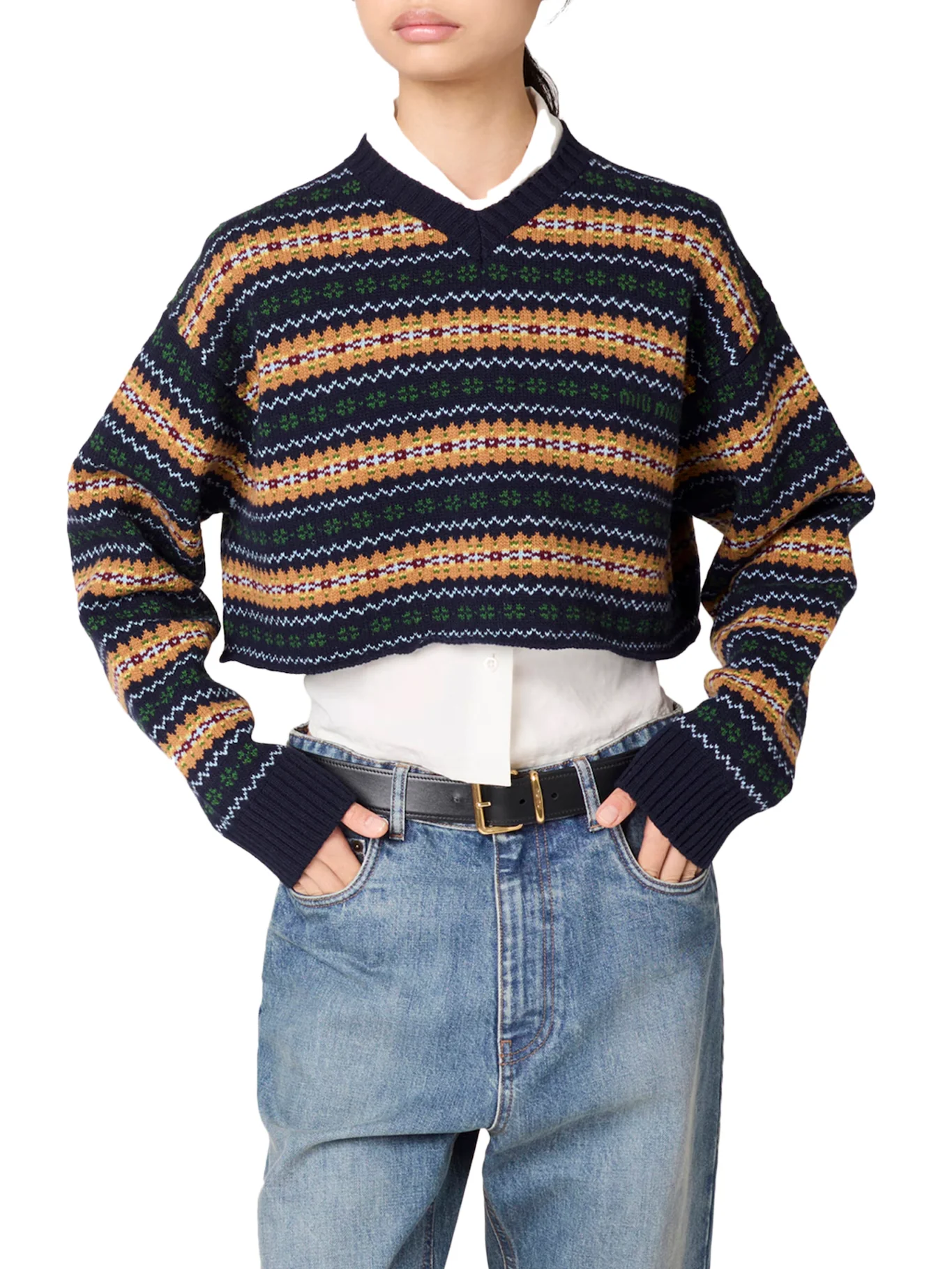 V-NECK WOOL SWEATER - Image 3