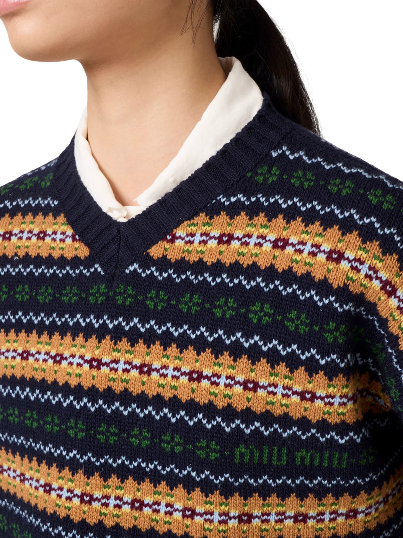 V-NECK WOOL SWEATER - Image 5