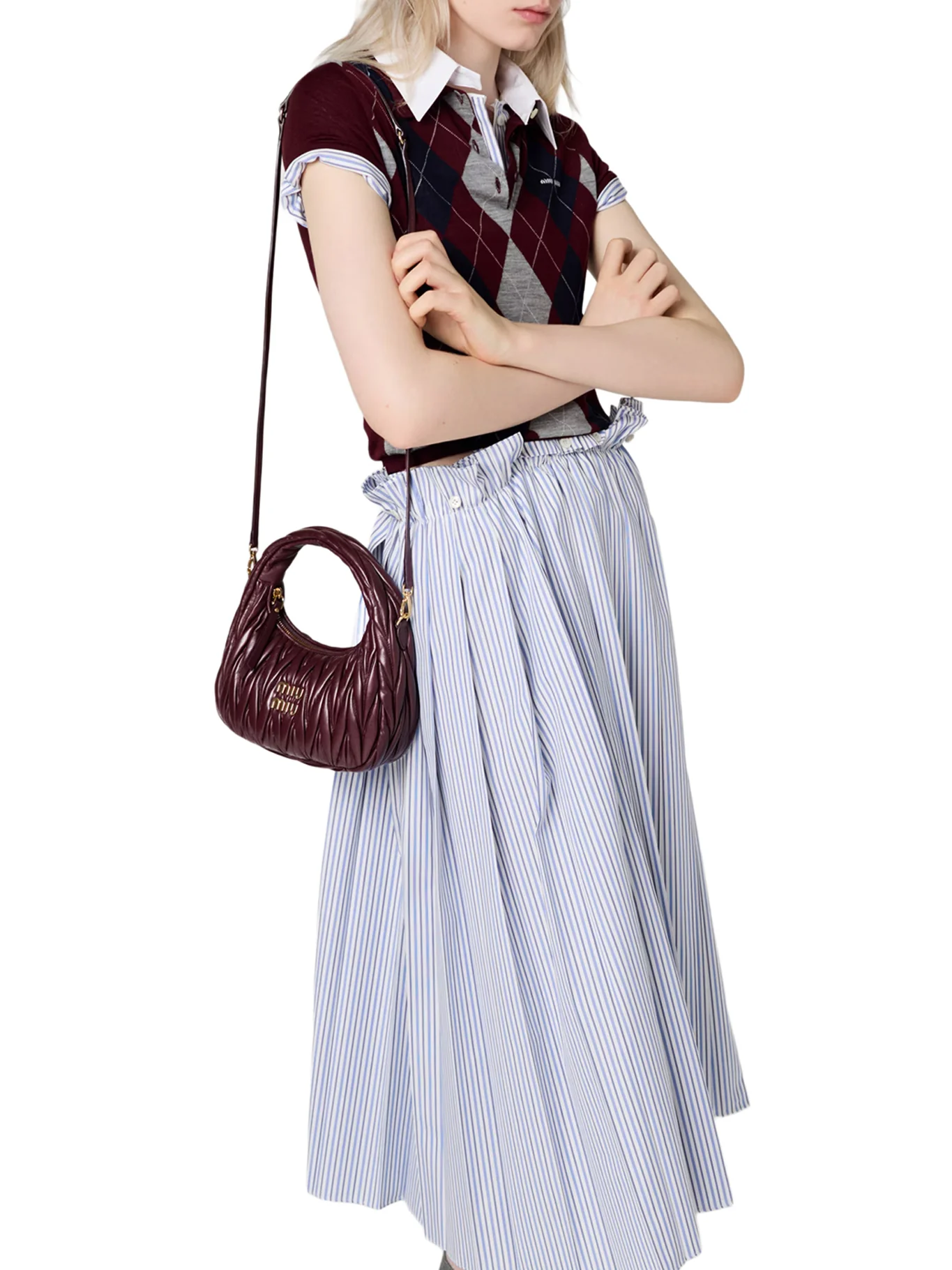 WANDER HOBO BAG IN MATELASSÉ NAPPA - Image 3