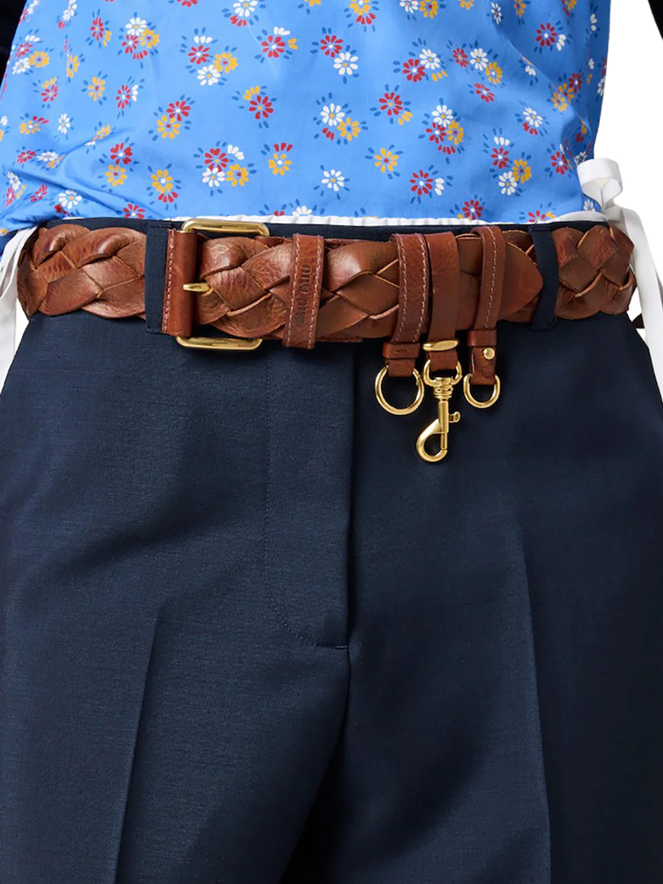 WOVEN LEATHER BELT - Image 2
