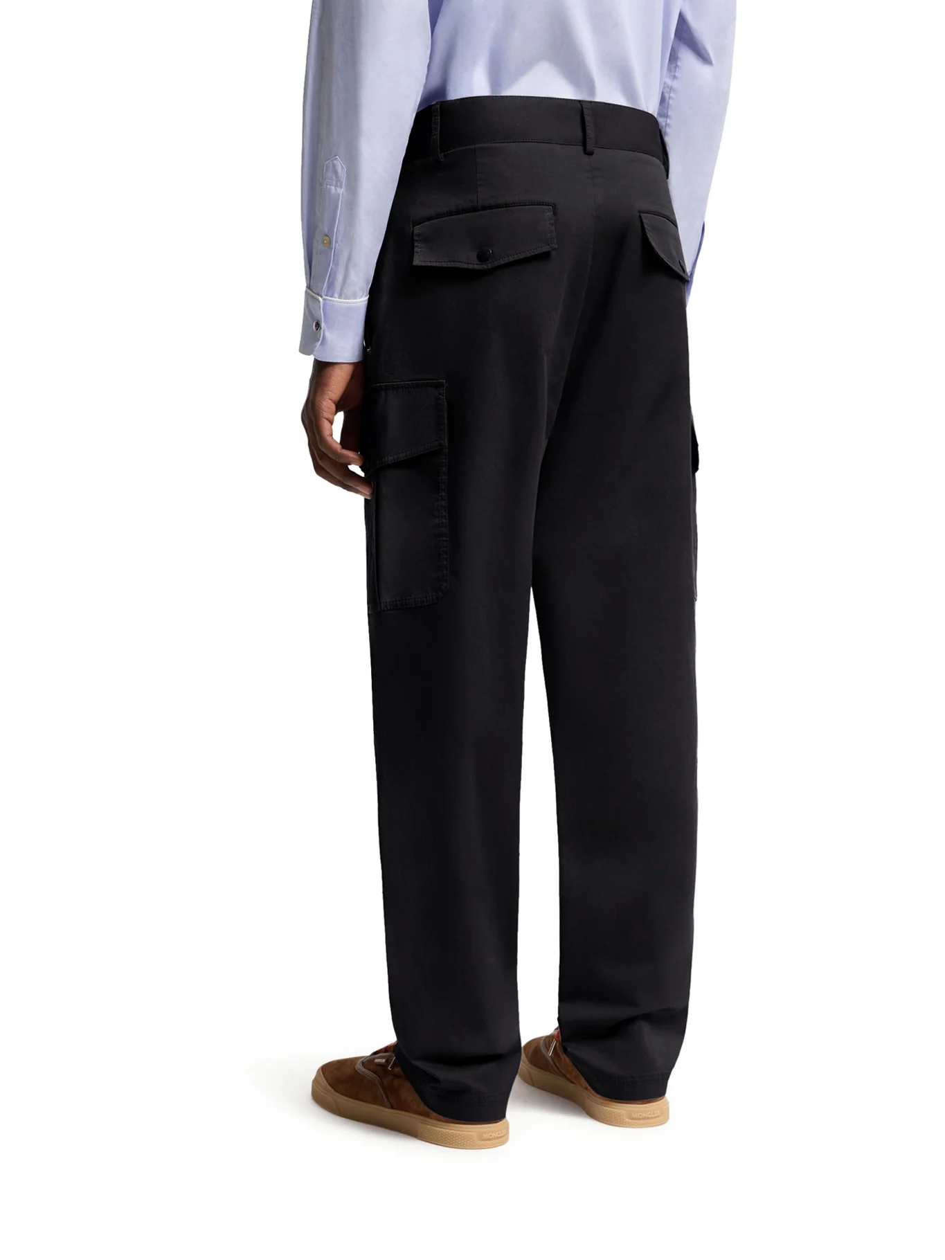 COTTON BLEND GABARDINE CARGO PANTS - Image 4