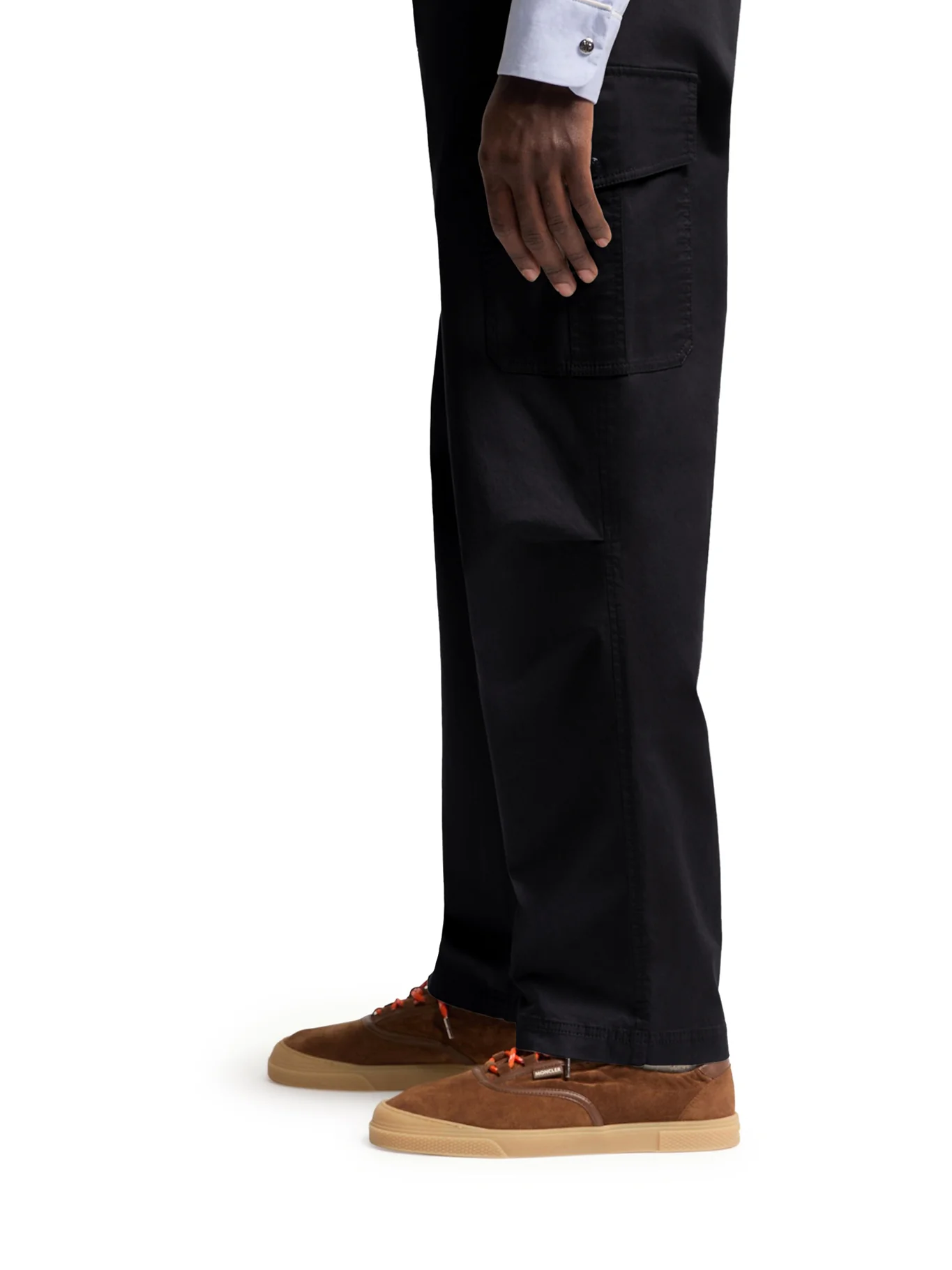 COTTON BLEND GABARDINE CARGO PANTS - Image 5
