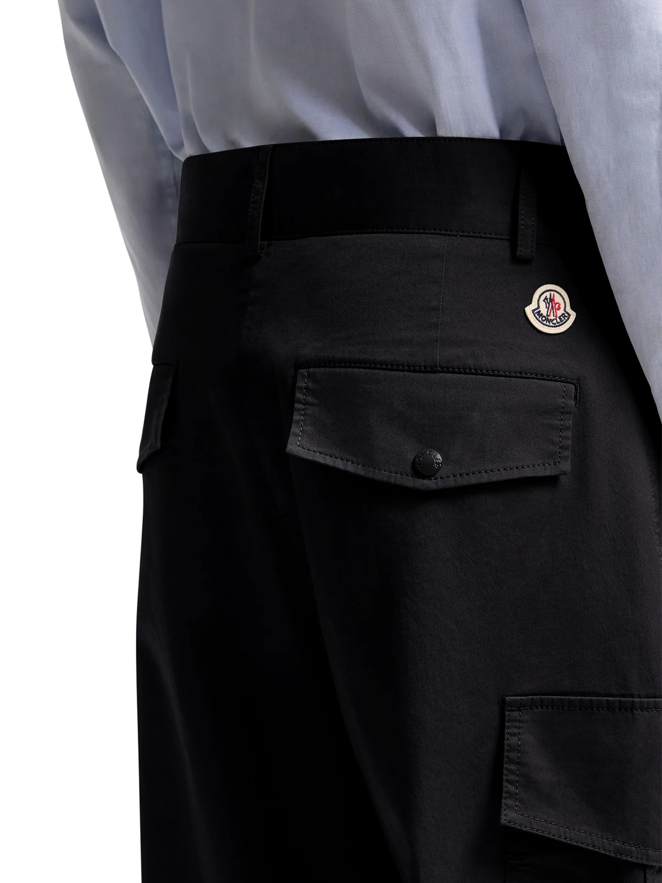 COTTON BLEND GABARDINE CARGO PANTS - Image 6