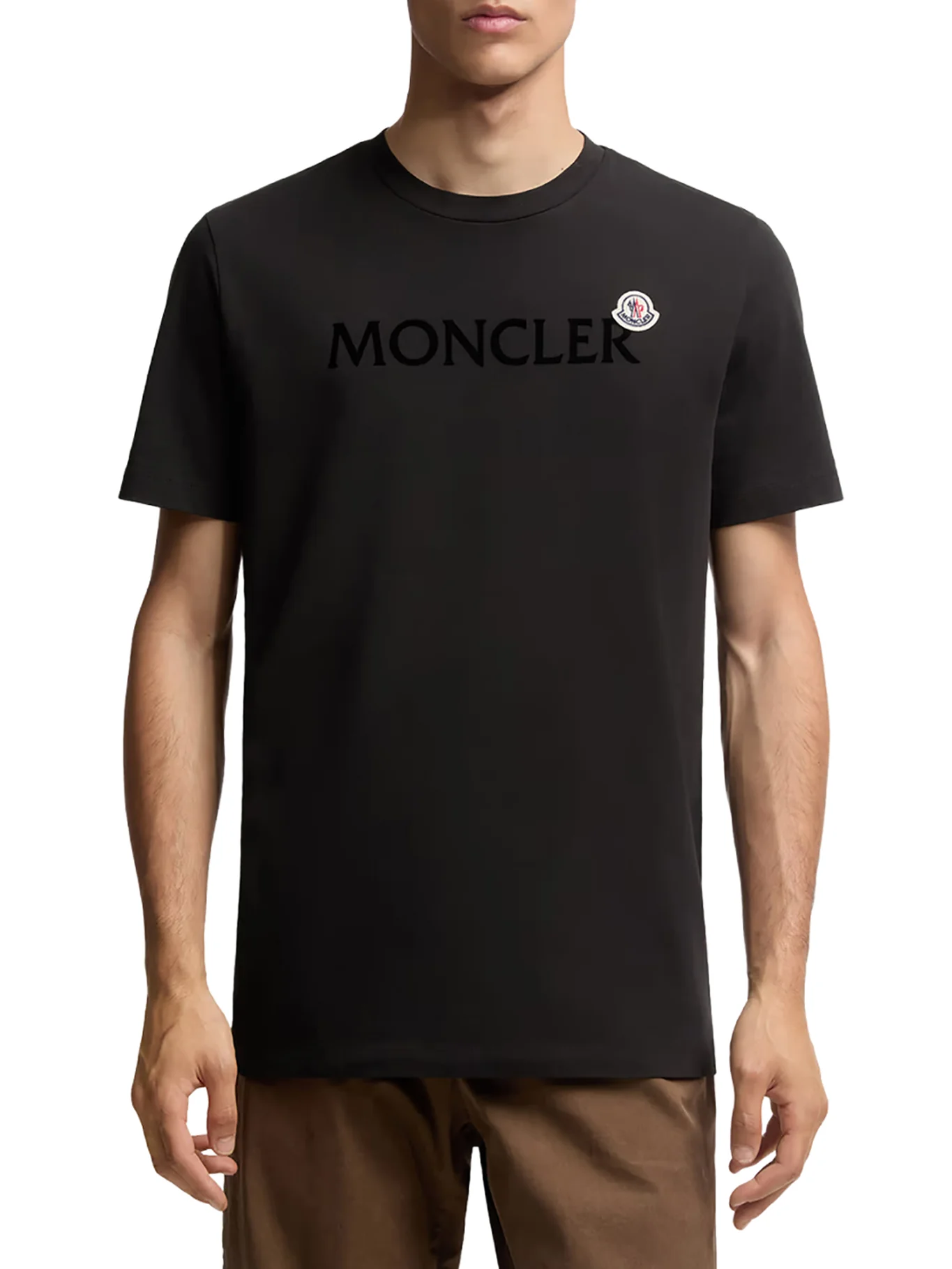 COTTON FLOCKED LOGO T-SHIRT - Image 3