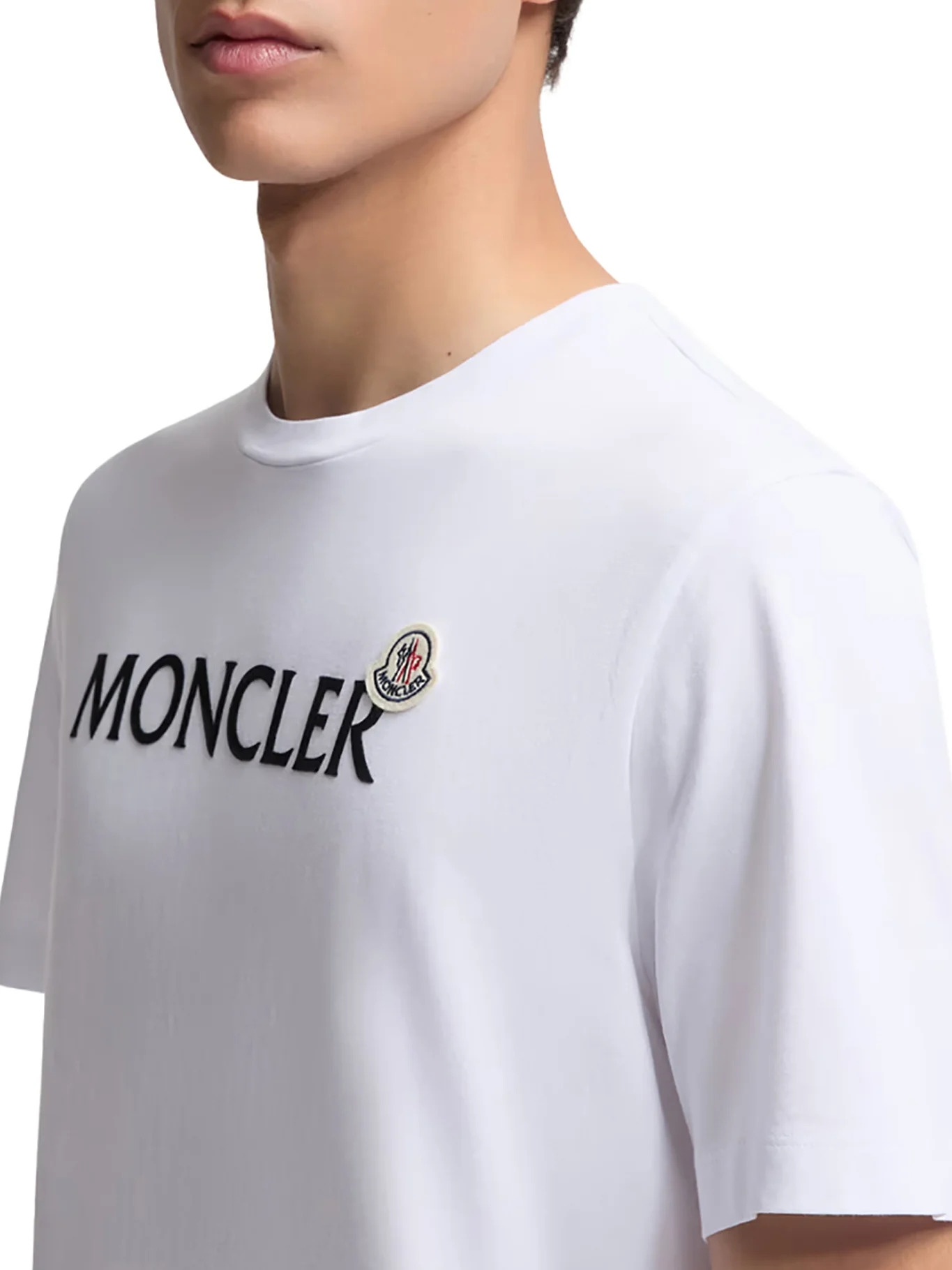 COTTON FLOCKED LOGO T-SHIRT - Image 5