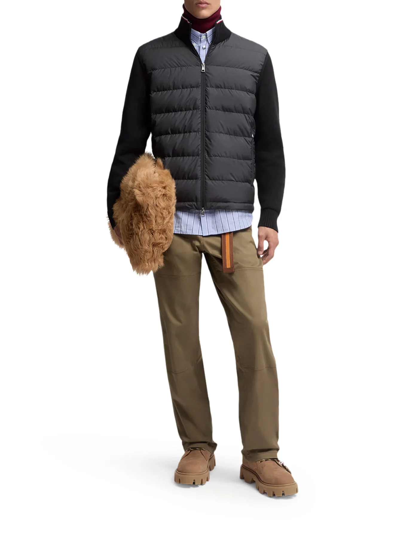 COTTON PADDED CARDIGAN WITH ZIP - Image 2