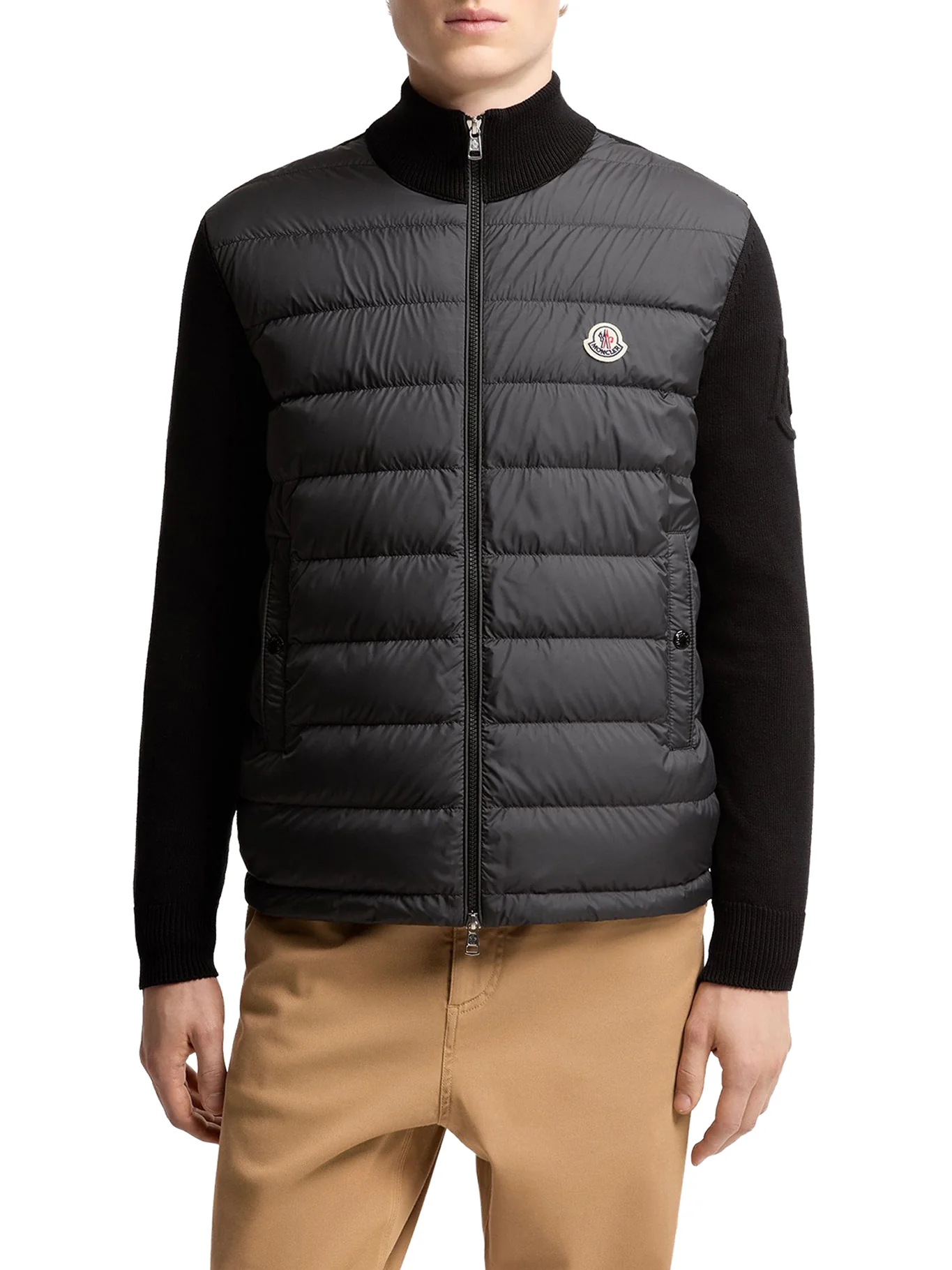 COTTON PADDED CARDIGAN WITH ZIP - Image 3