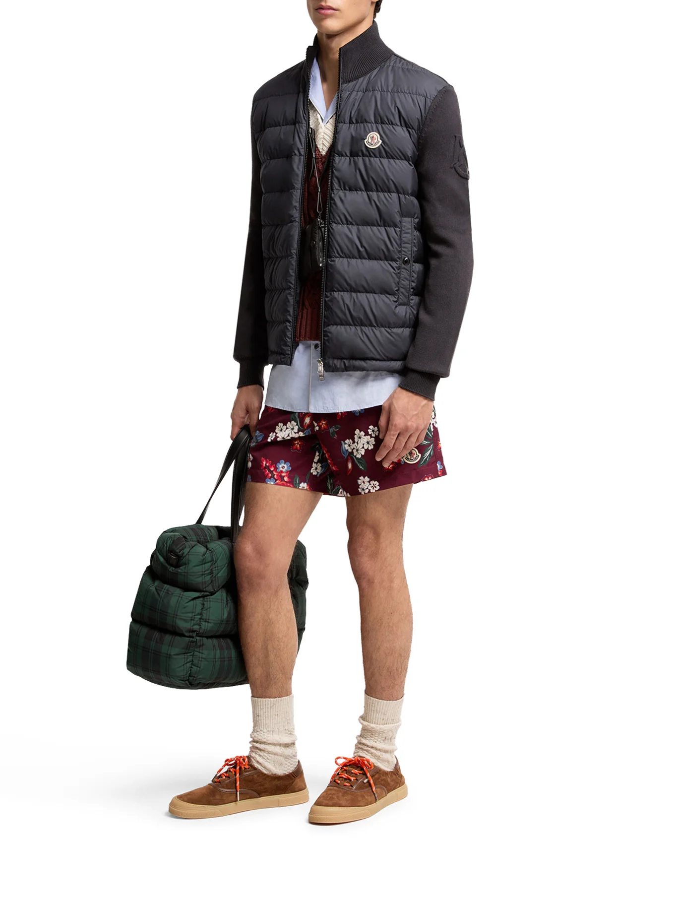 COTTON PADDED CARDIGAN WITH ZIP - Image 2