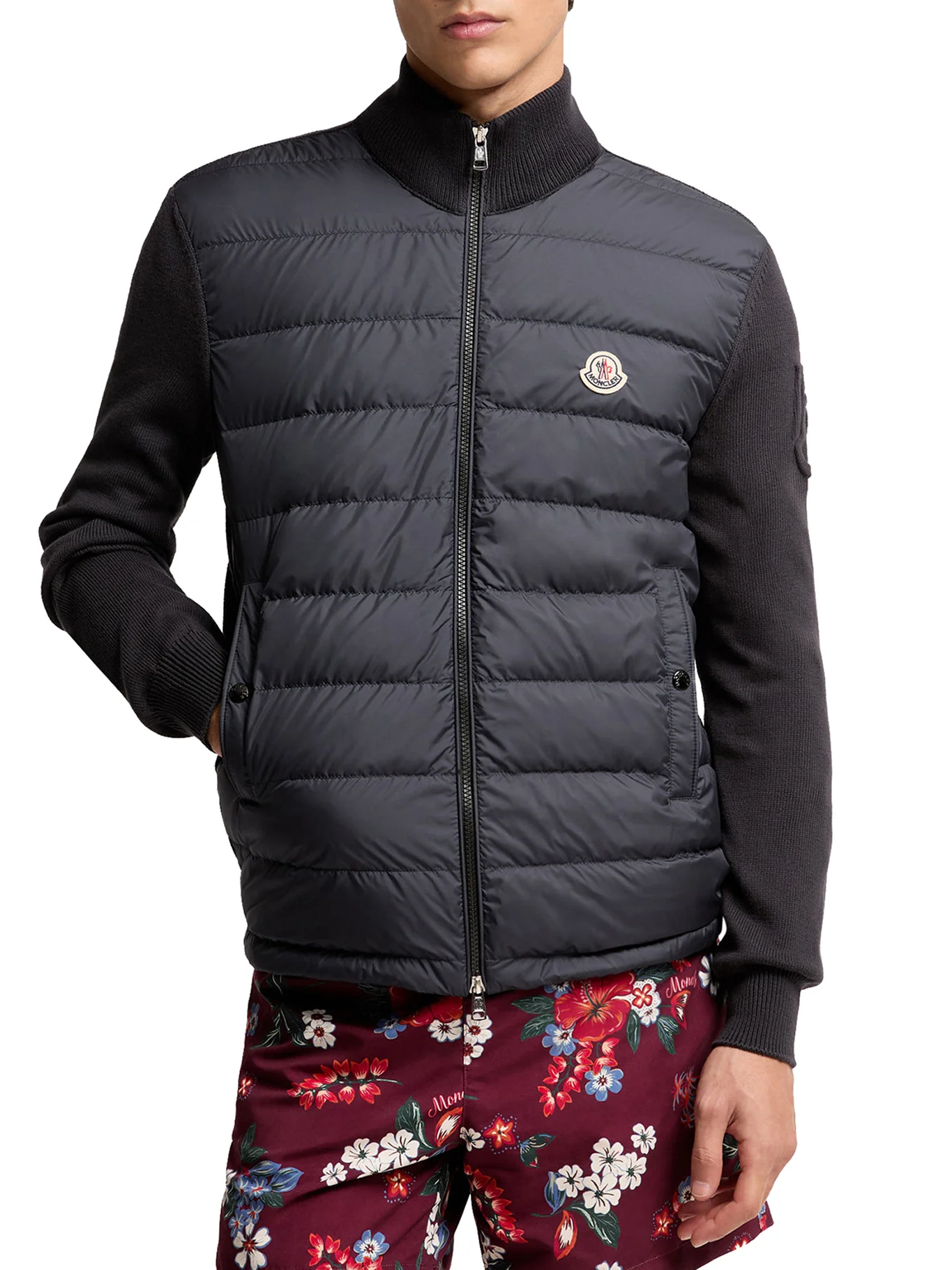 COTTON PADDED CARDIGAN WITH ZIP - Image 3