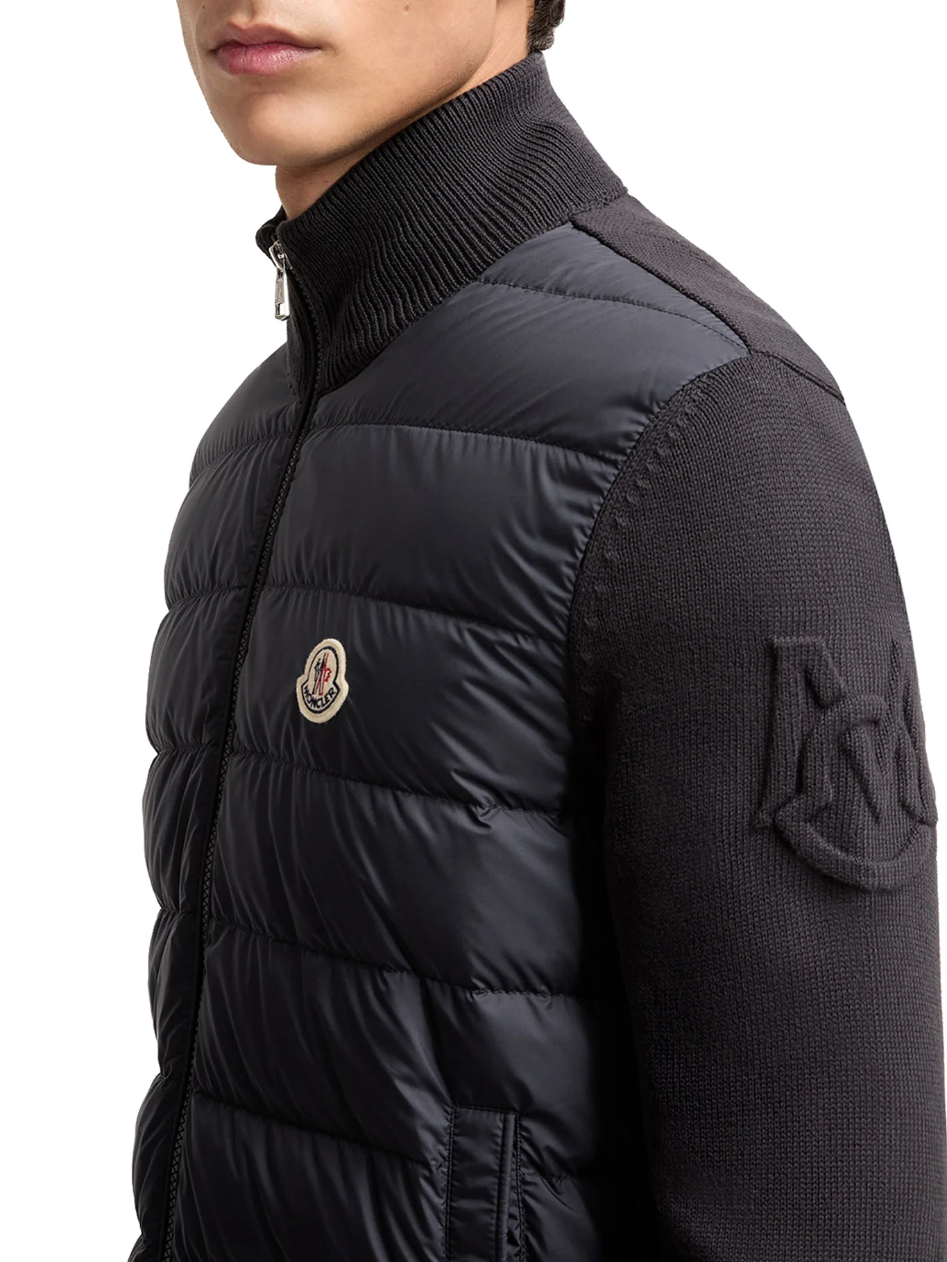 COTTON PADDED CARDIGAN WITH ZIP - Image 5