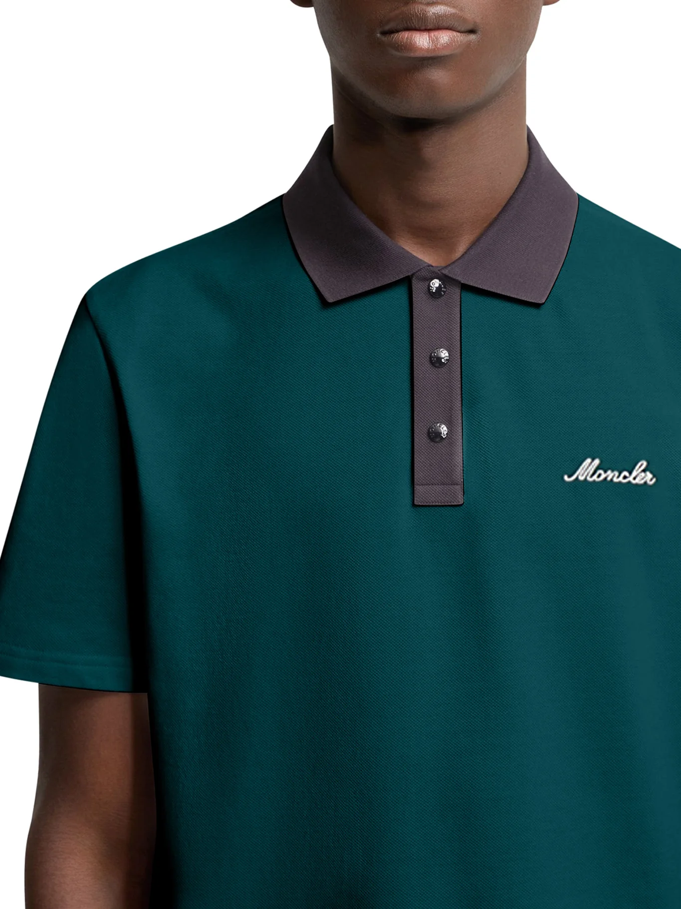 COTTON PIQUET POLO SHIRT WITH EMBROIDERED LOGO - Image 6