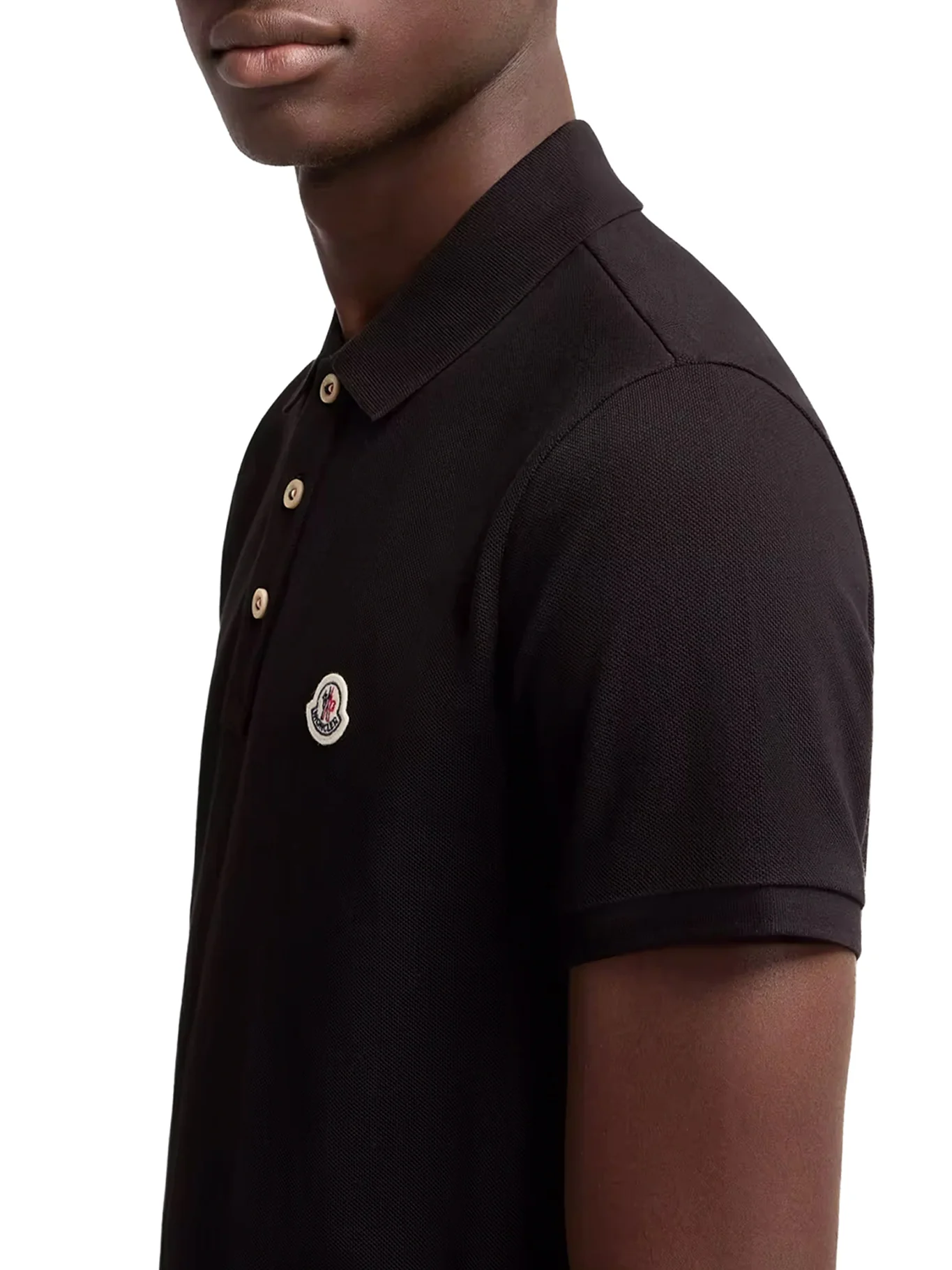 COTTON POLO SHIRT WITH LOGO PATCH - Image 5