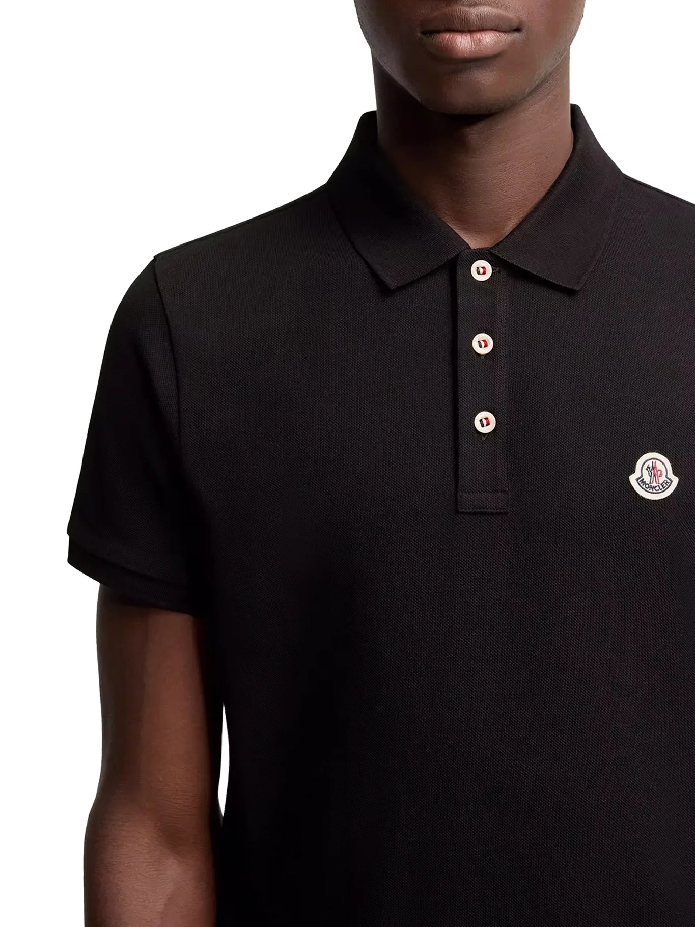 COTTON POLO SHIRT WITH LOGO PATCH - Image 6