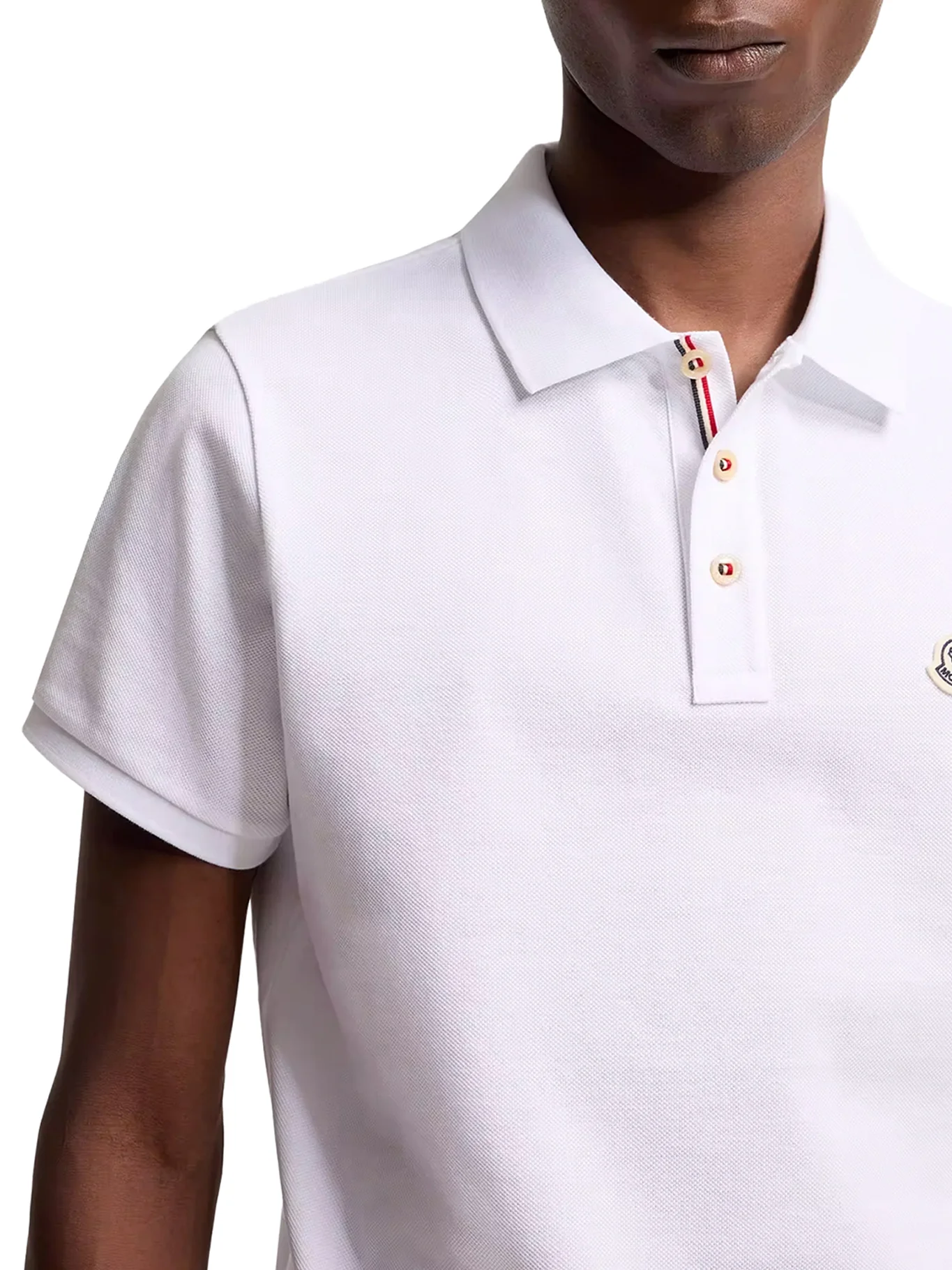 COTTON POLO SHIRT WITH LOGO PATCH - Image 5