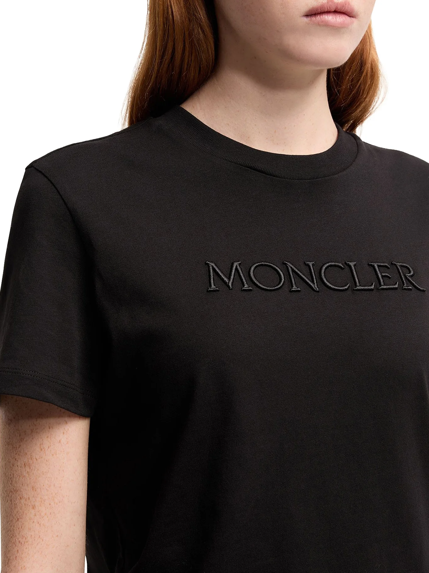 COTTON T-SHIRT WITH EMBROIDERED TONE-ON-TONE LOGO - Image 6