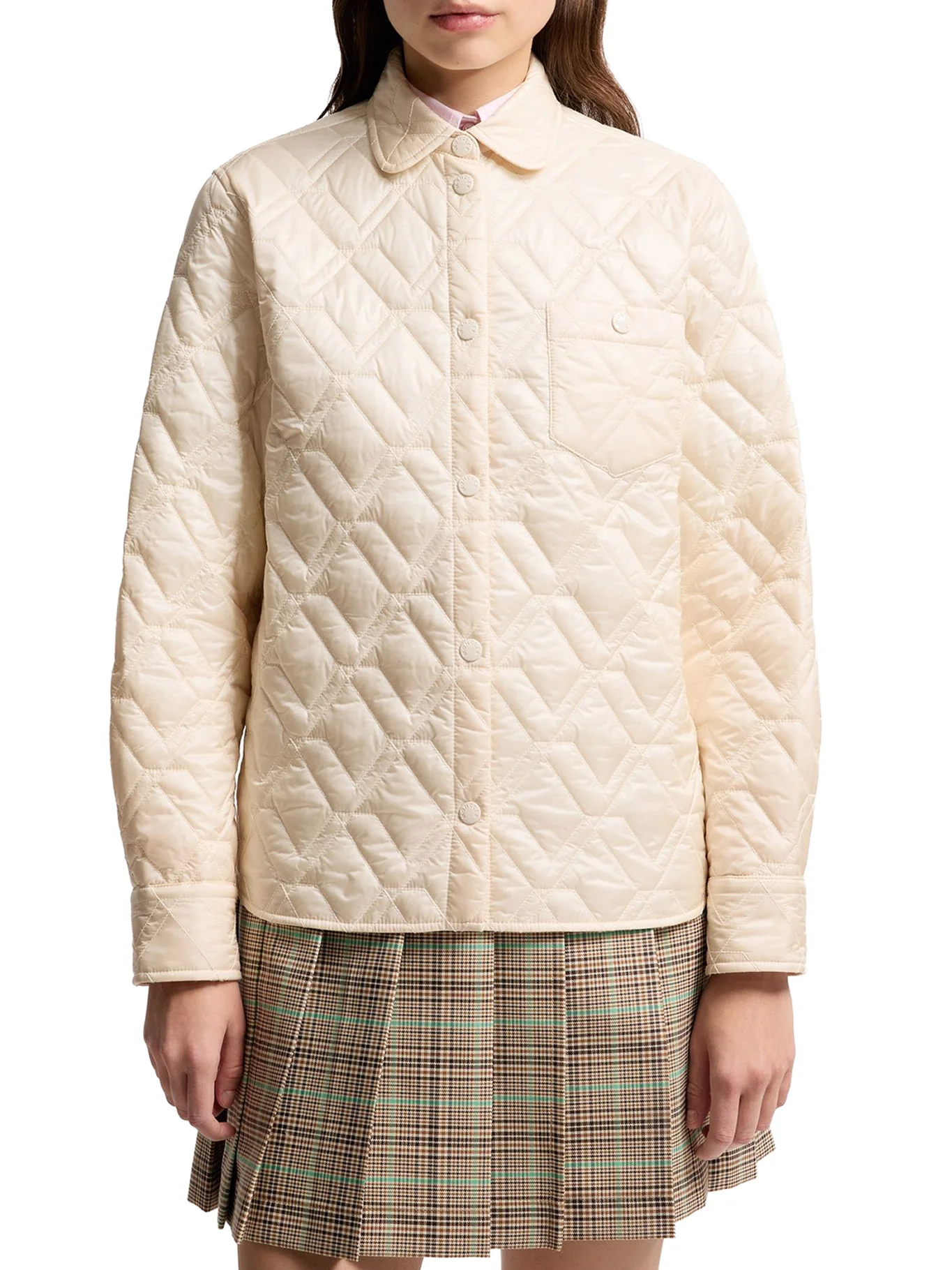 DIAMOND QUILTED PADDED SHIRT JACKET - Image 3