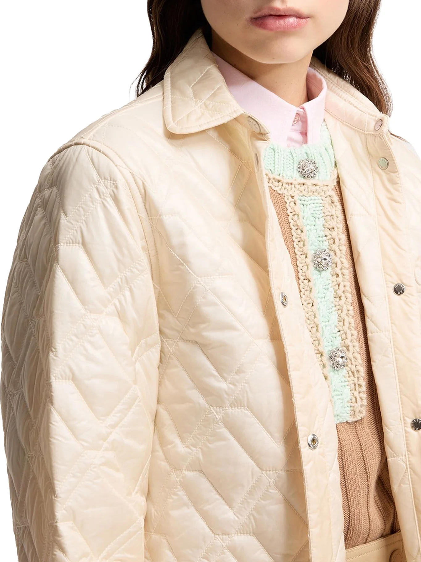 DIAMOND QUILTED PADDED SHIRT JACKET - Image 6