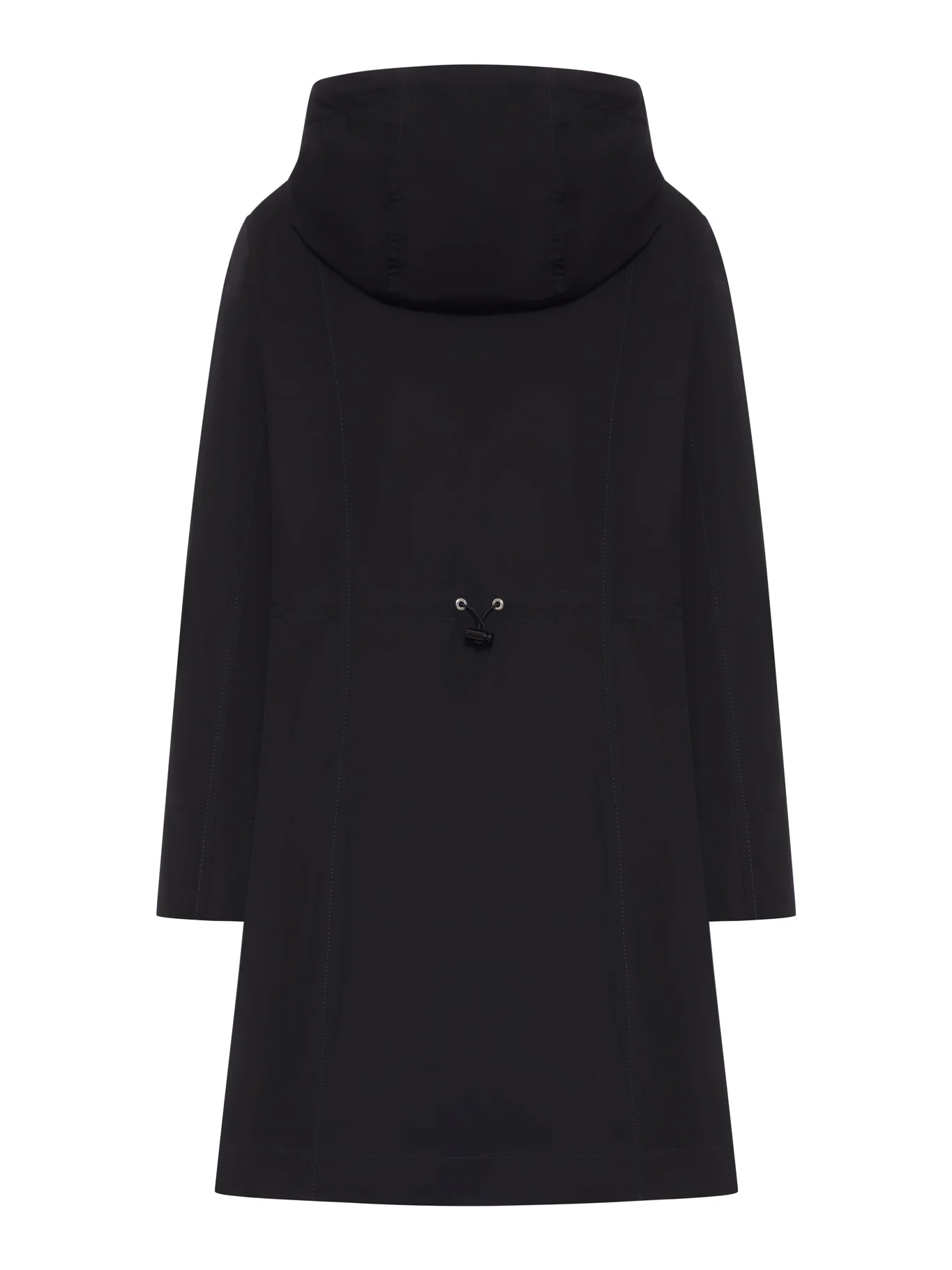 LONG PARKA WITH HOOD IN TECHNICAL FABRIC - Image 2