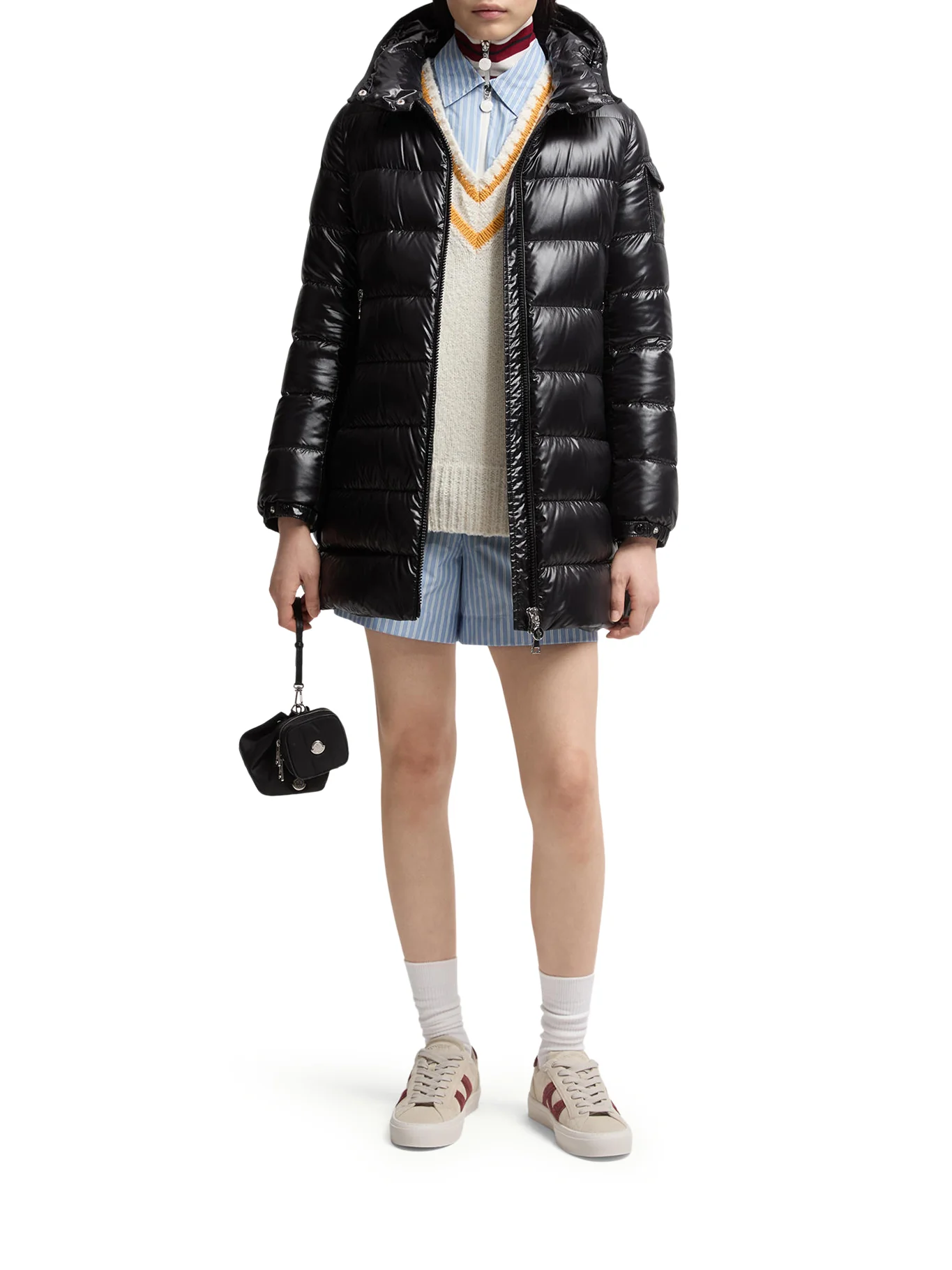 MIDI COURCELLES DOWN JACKET WITH HOOD - Image 4