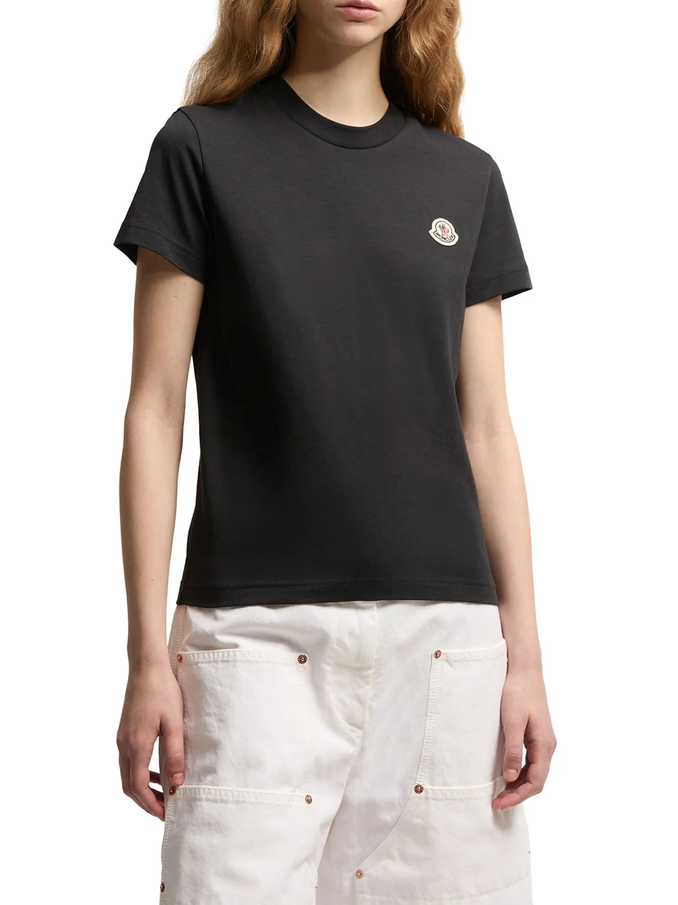 SET OF THREE COTTON T-SHIRTS WITH LOGO PATCH - Image 3