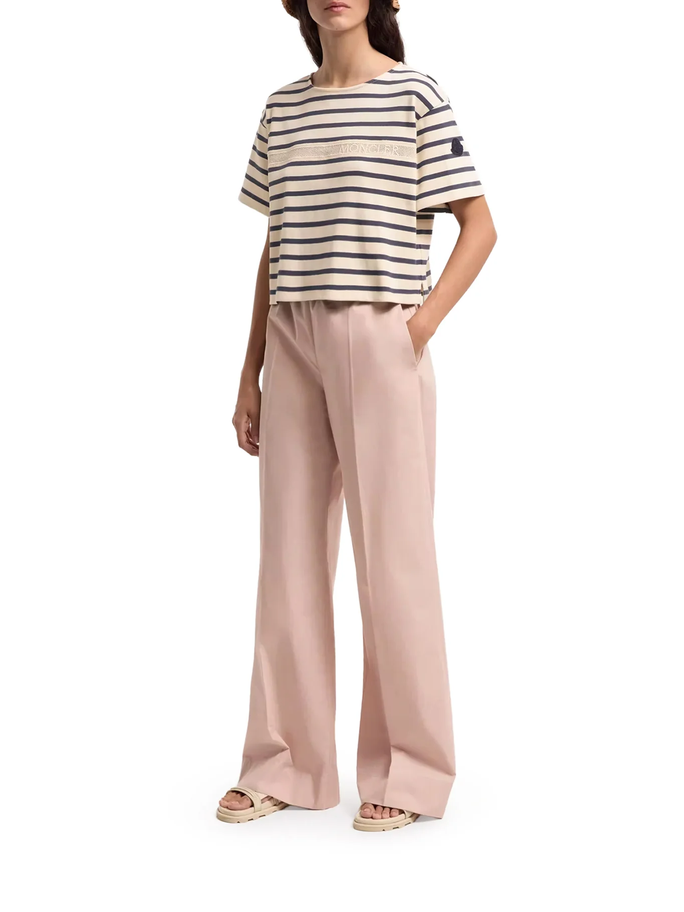 STRIPED CROP T-SHIRT WITH LOGO - Image 2