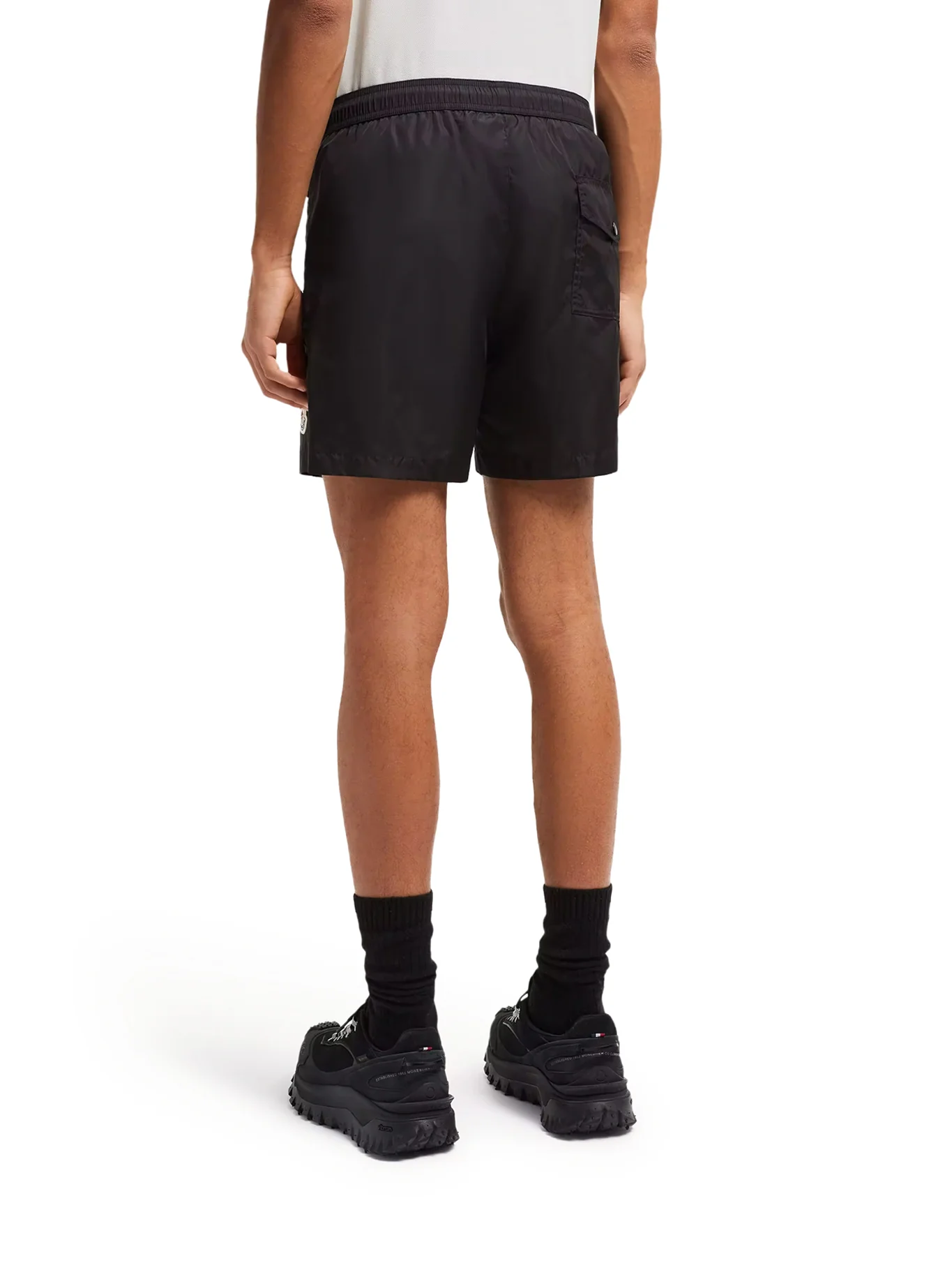 SWIMWEAR WITH LOGO PATCH - Image 4
