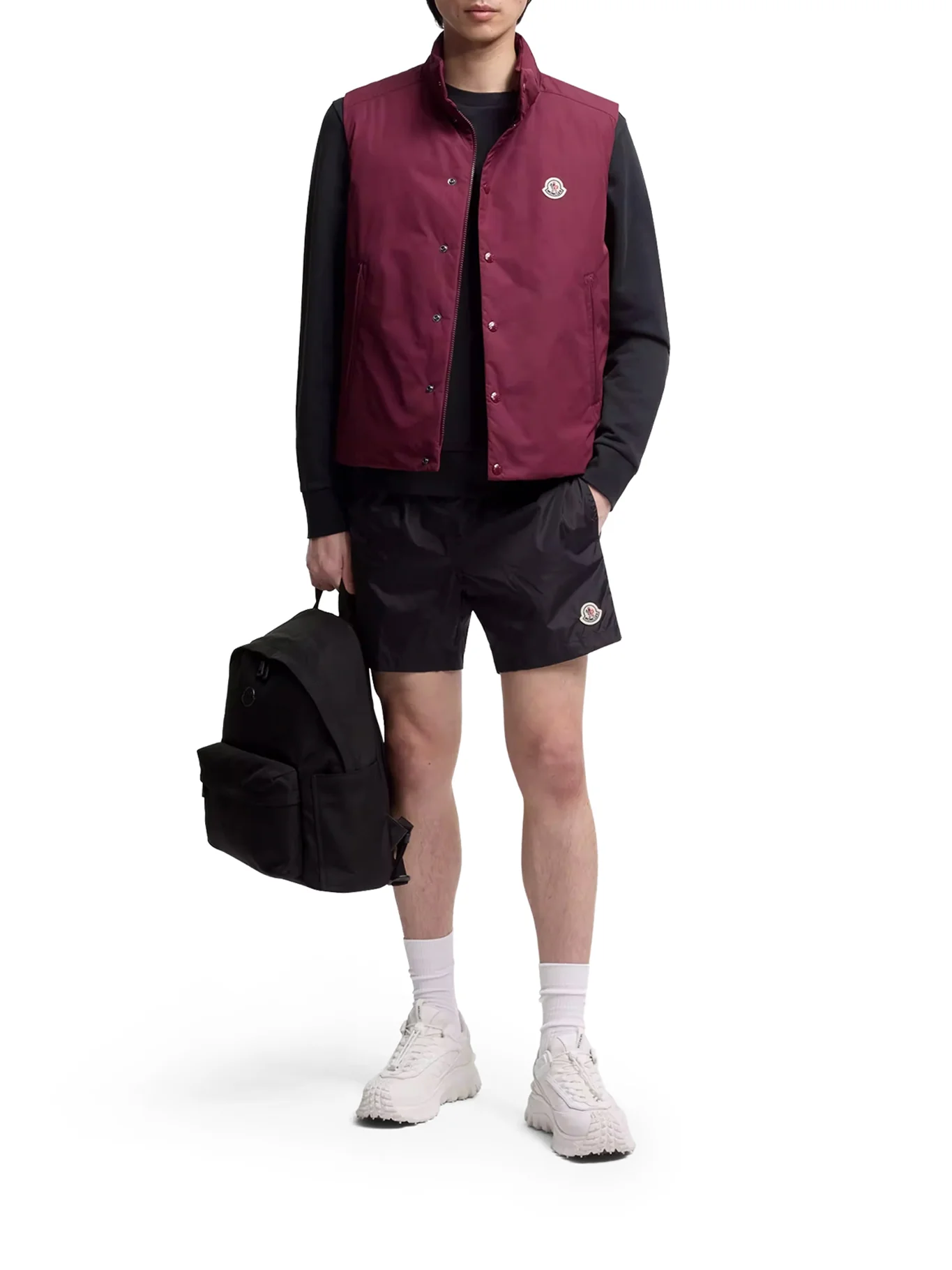 SWIMWEAR WITH LOGO PATCH - Image 2