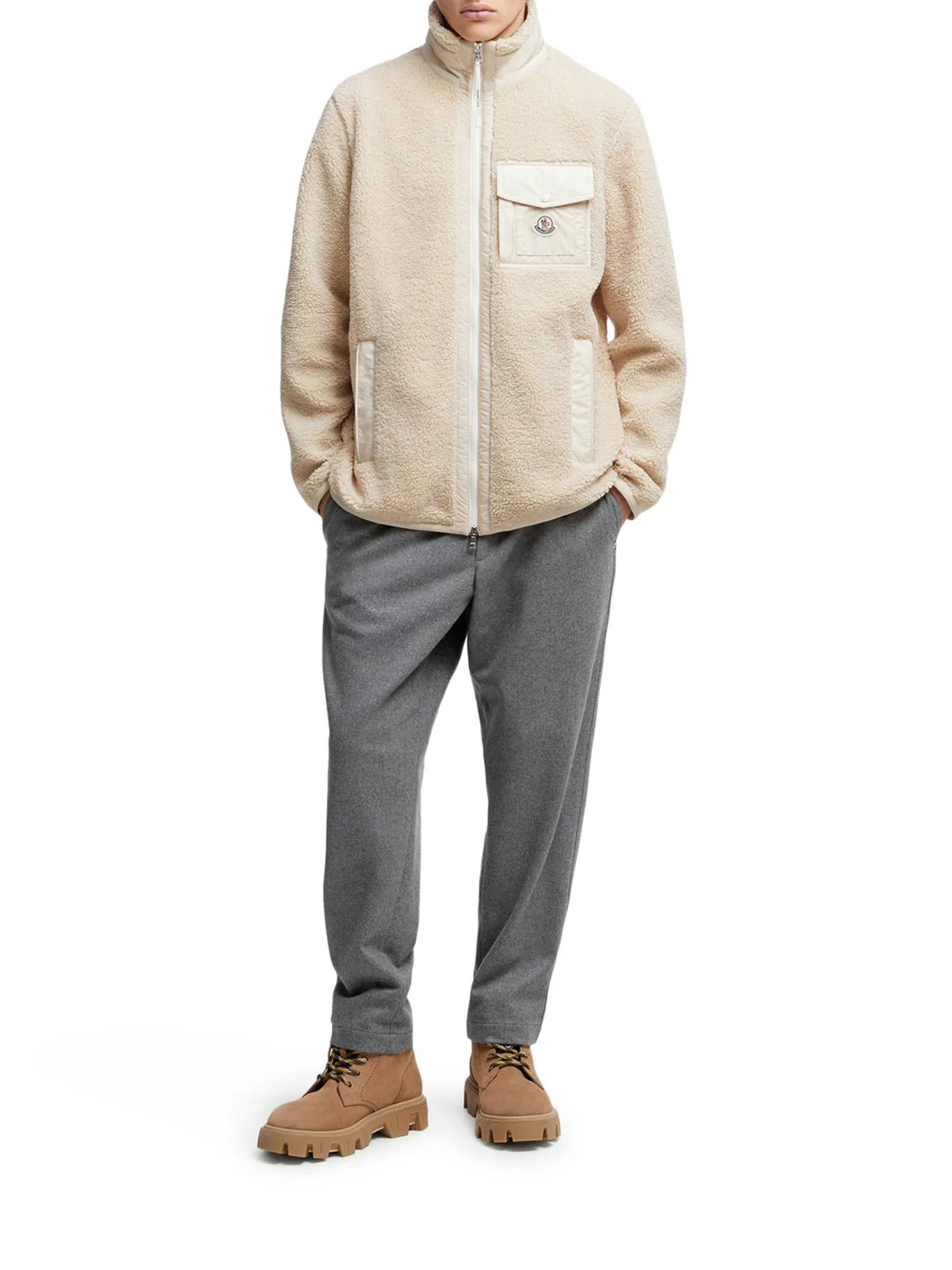 TEDDY-EFFECT FLEECE SWEATSHIRT WITH ZIP AND POCKET - Image 2