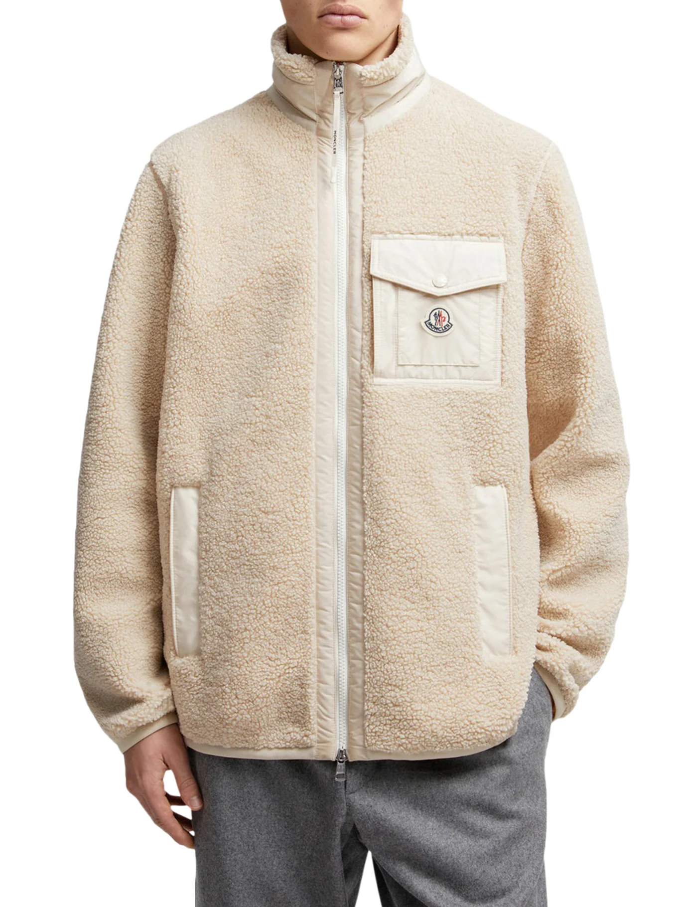 TEDDY-EFFECT FLEECE SWEATSHIRT WITH ZIP AND POCKET - Image 3