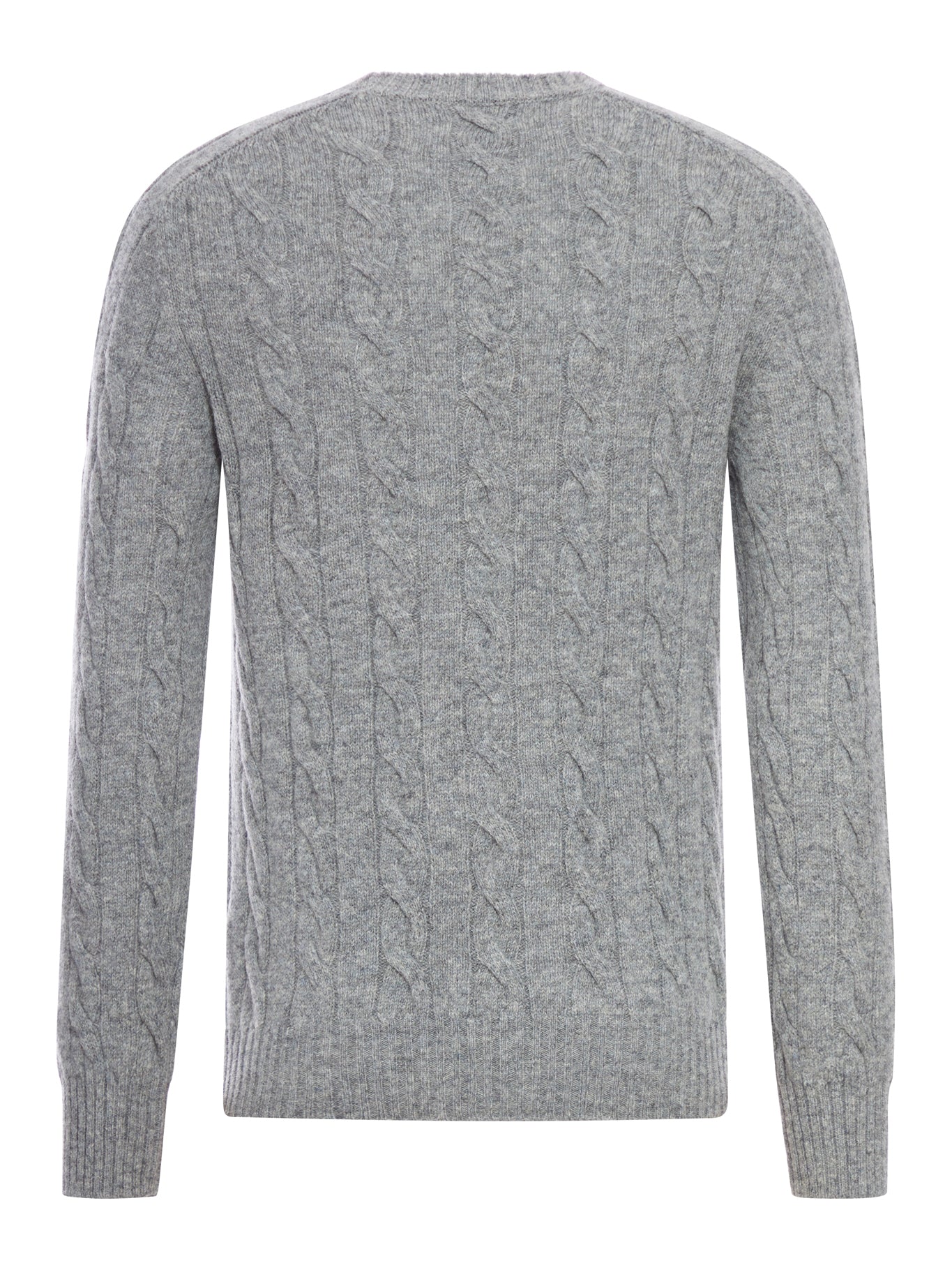 SHETLAND WOOL CABLE-KNIT CREWNECK - Image 2