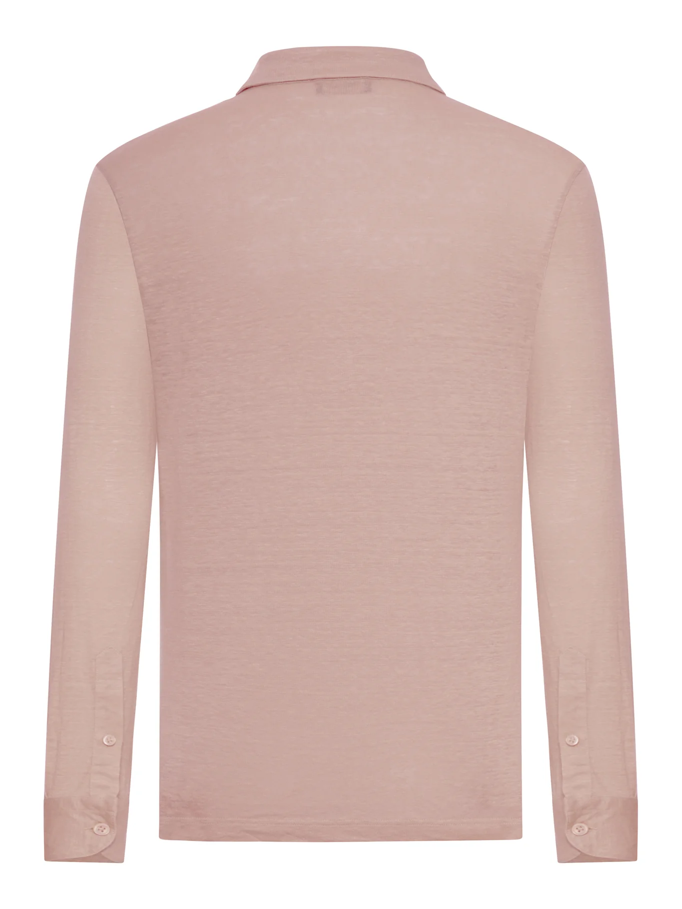 LONG-SLEEVED LINEN POLO SHIRT - Image 2