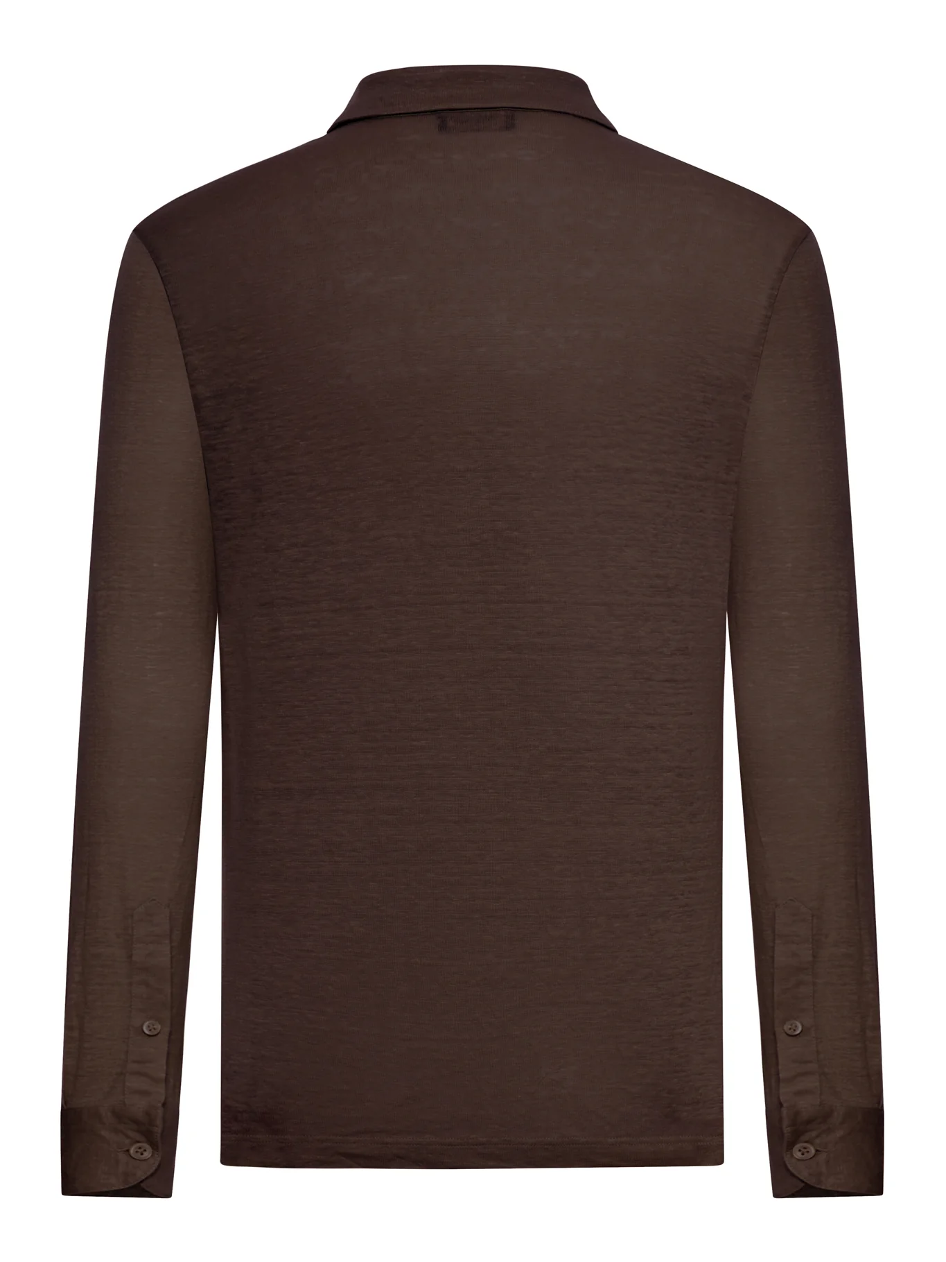 LONG-SLEEVED LINEN POLO SHIRT - Image 2