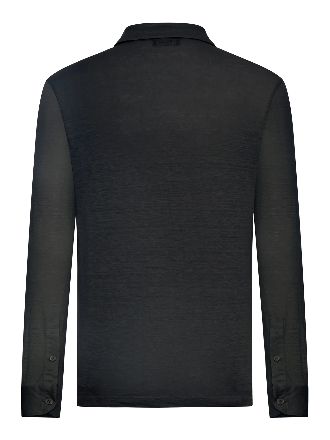 LONG-SLEEVED LINEN POLO SHIRT - Image 2