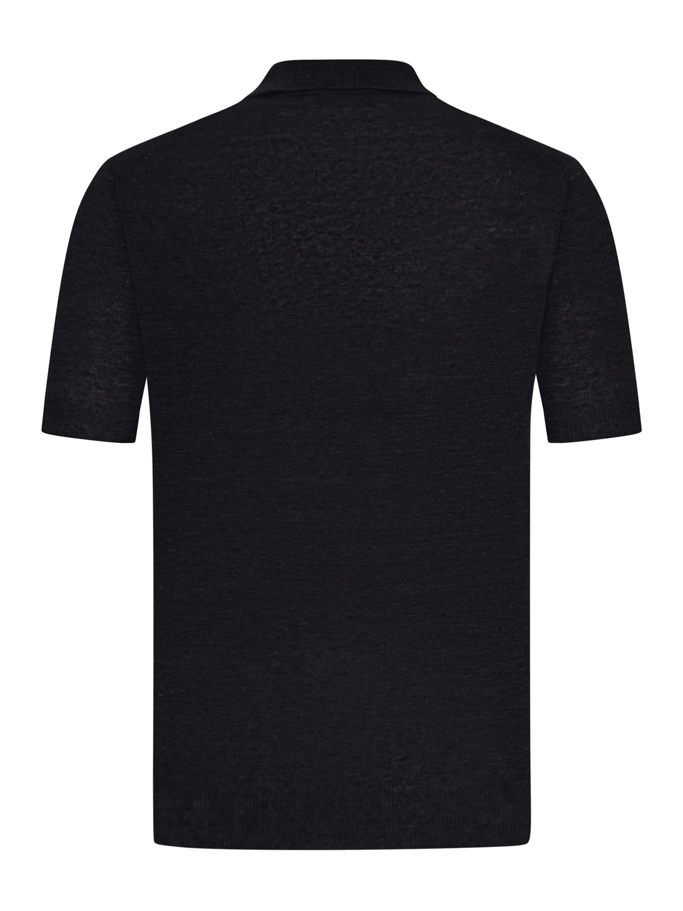 SHORT-SLEEVED LINEN POLO SHIRT - Image 2