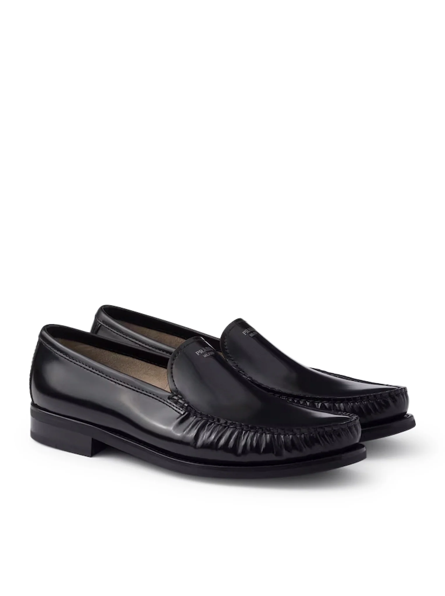 BRUSHED LEATHER LOAFERS - Image 3