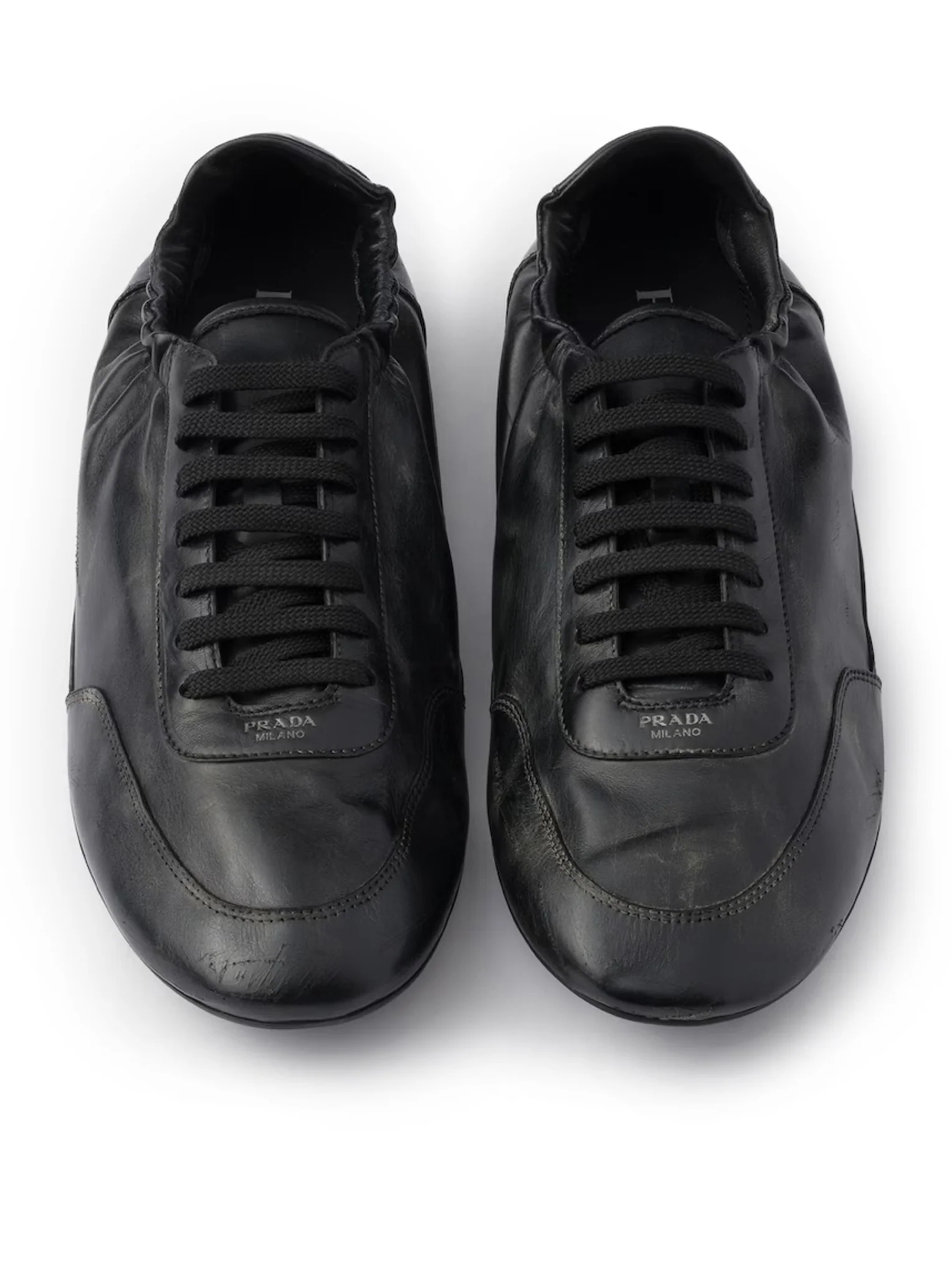 COLLAPSE LEATHER SNEAKERS - Image 4