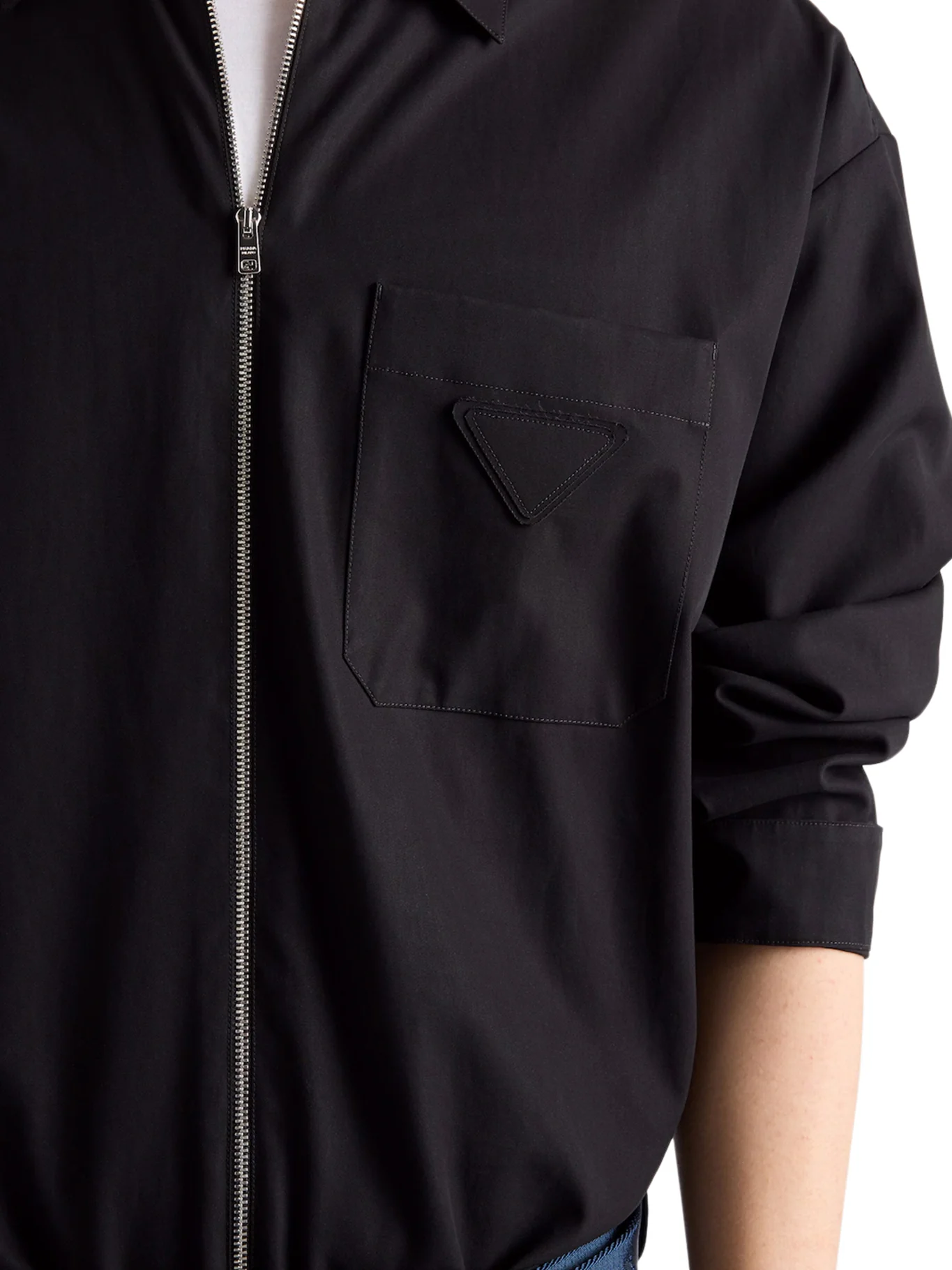 COTTON OVERSHIRT WITH ZIP - Image 4