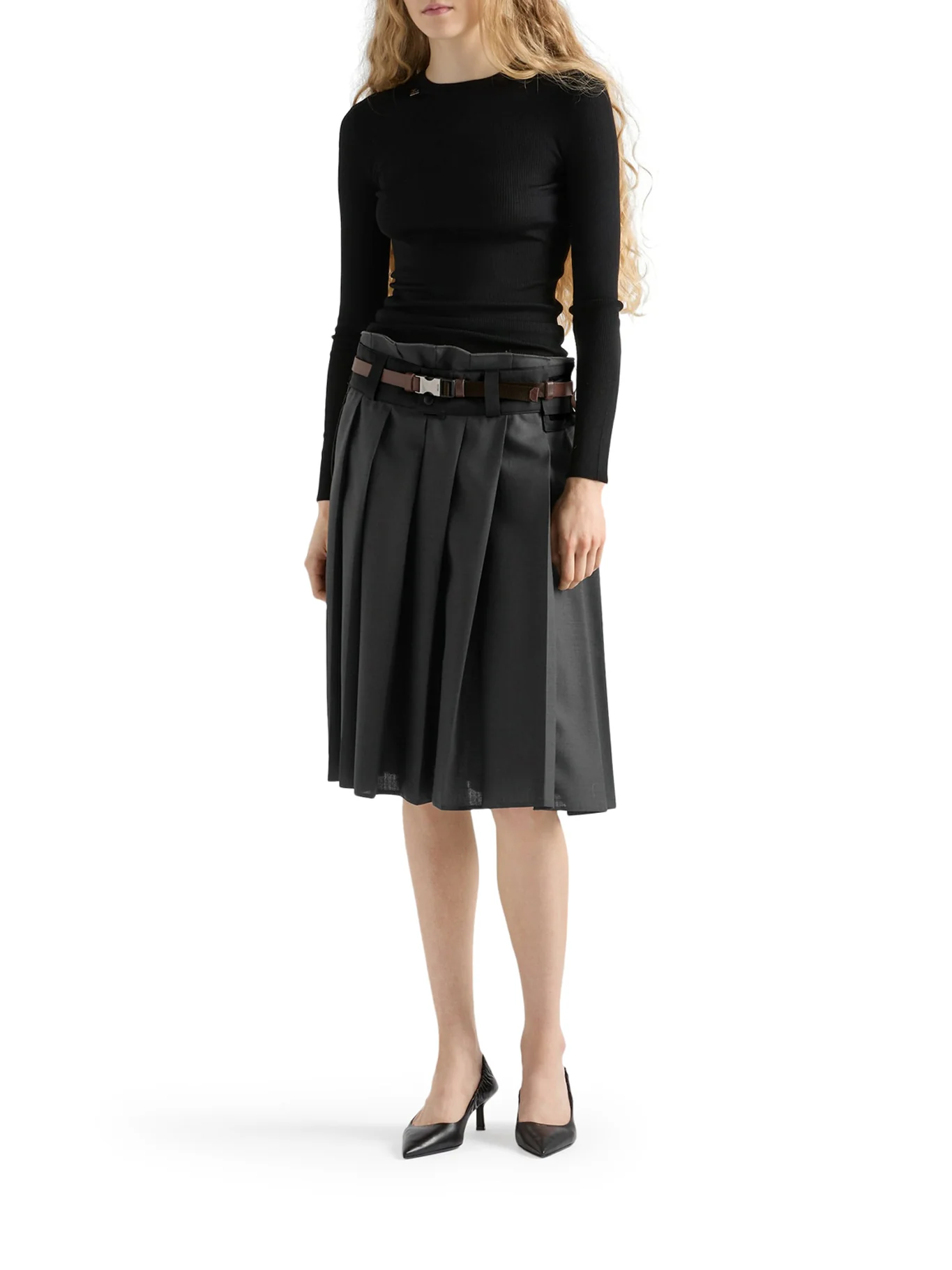 CREW NECK WOOL SWEATER - Image 2