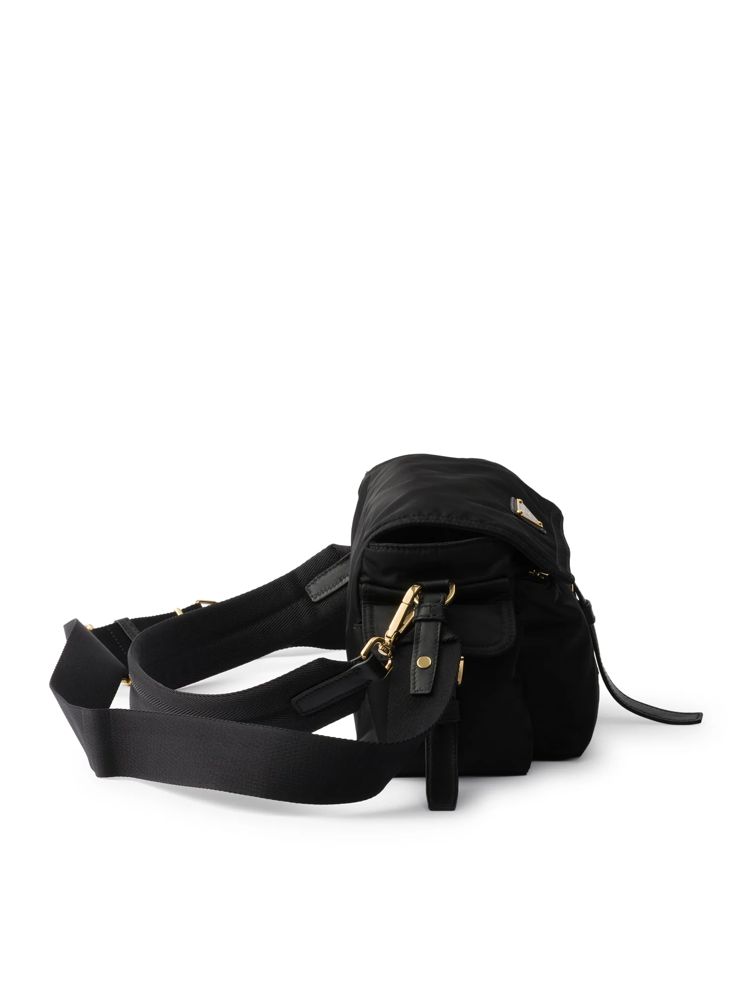 EXPLORE MEDIUM RE-NYLON BAG WITH FLAP - Image 7