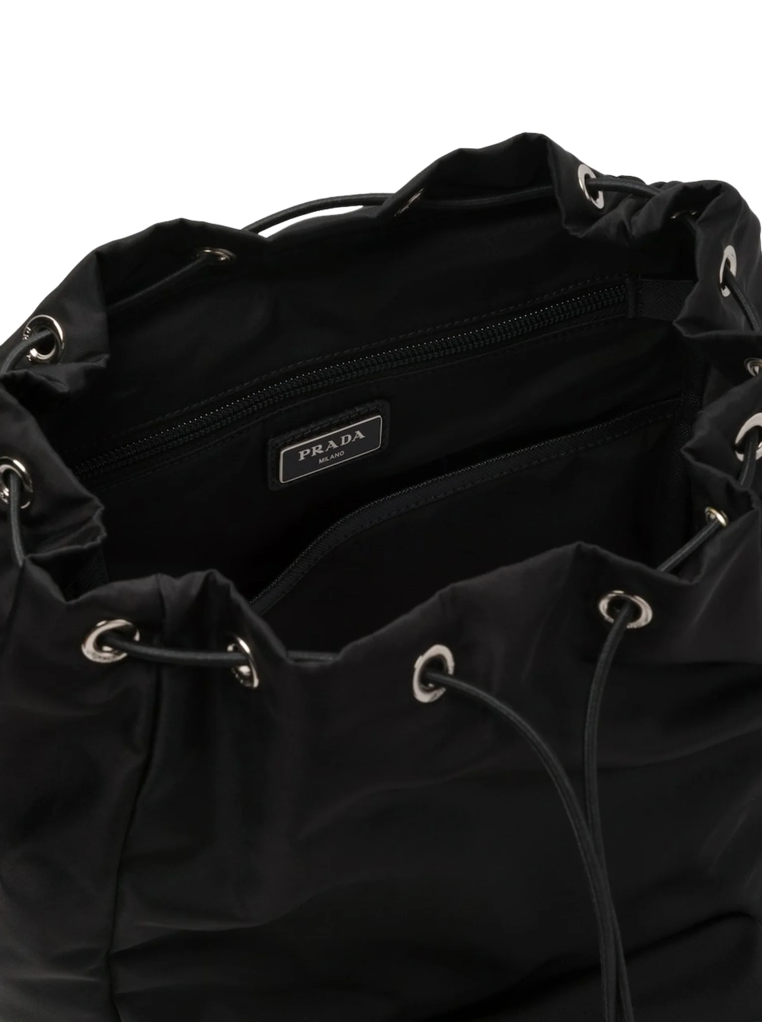 BACKPACK IN RE-NYLON AND SAFFIANO LEATHER - Image 6
