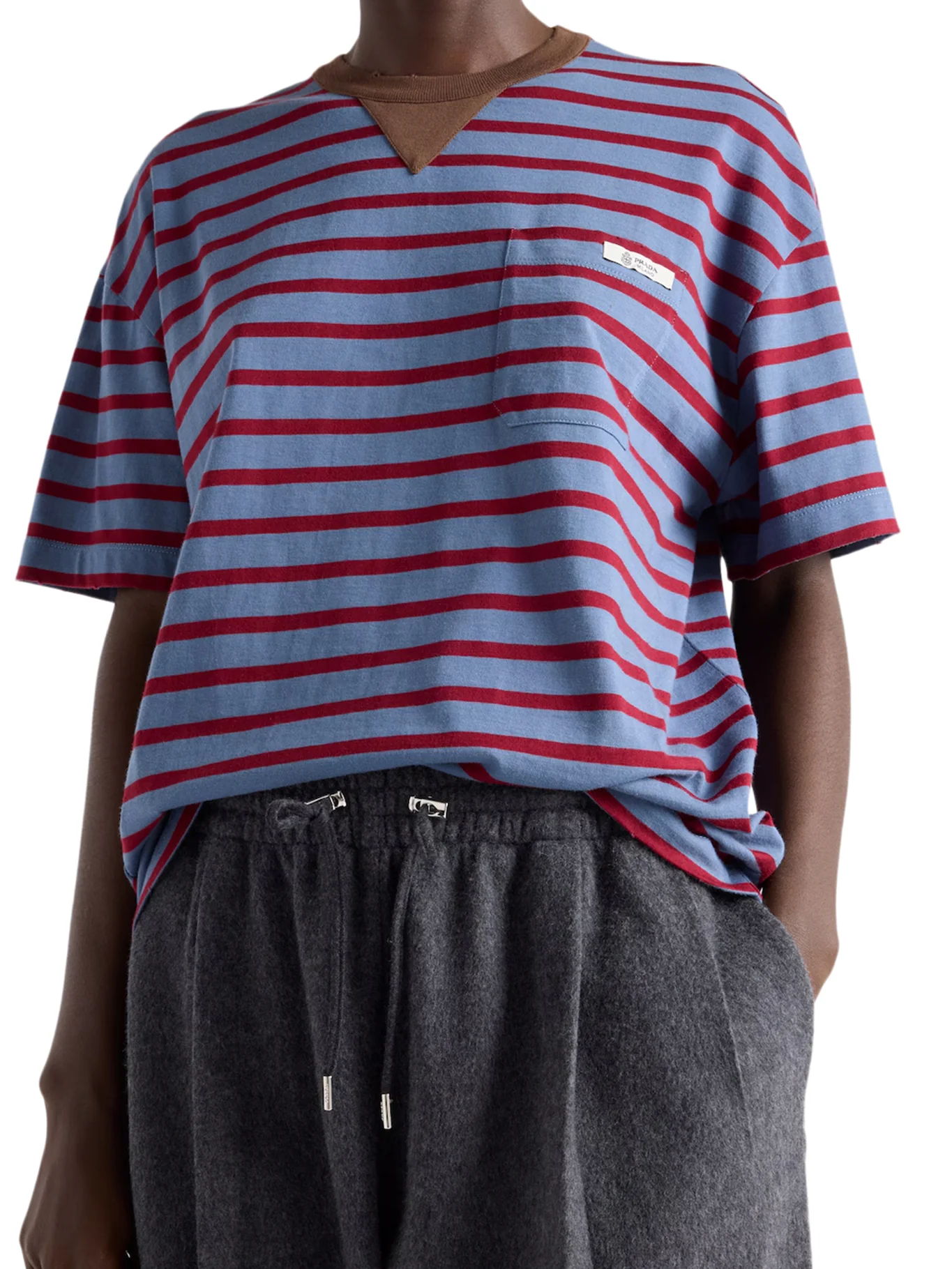 OVERSIZED T-SHIRT IN STRIPED JERSEY - Image 3