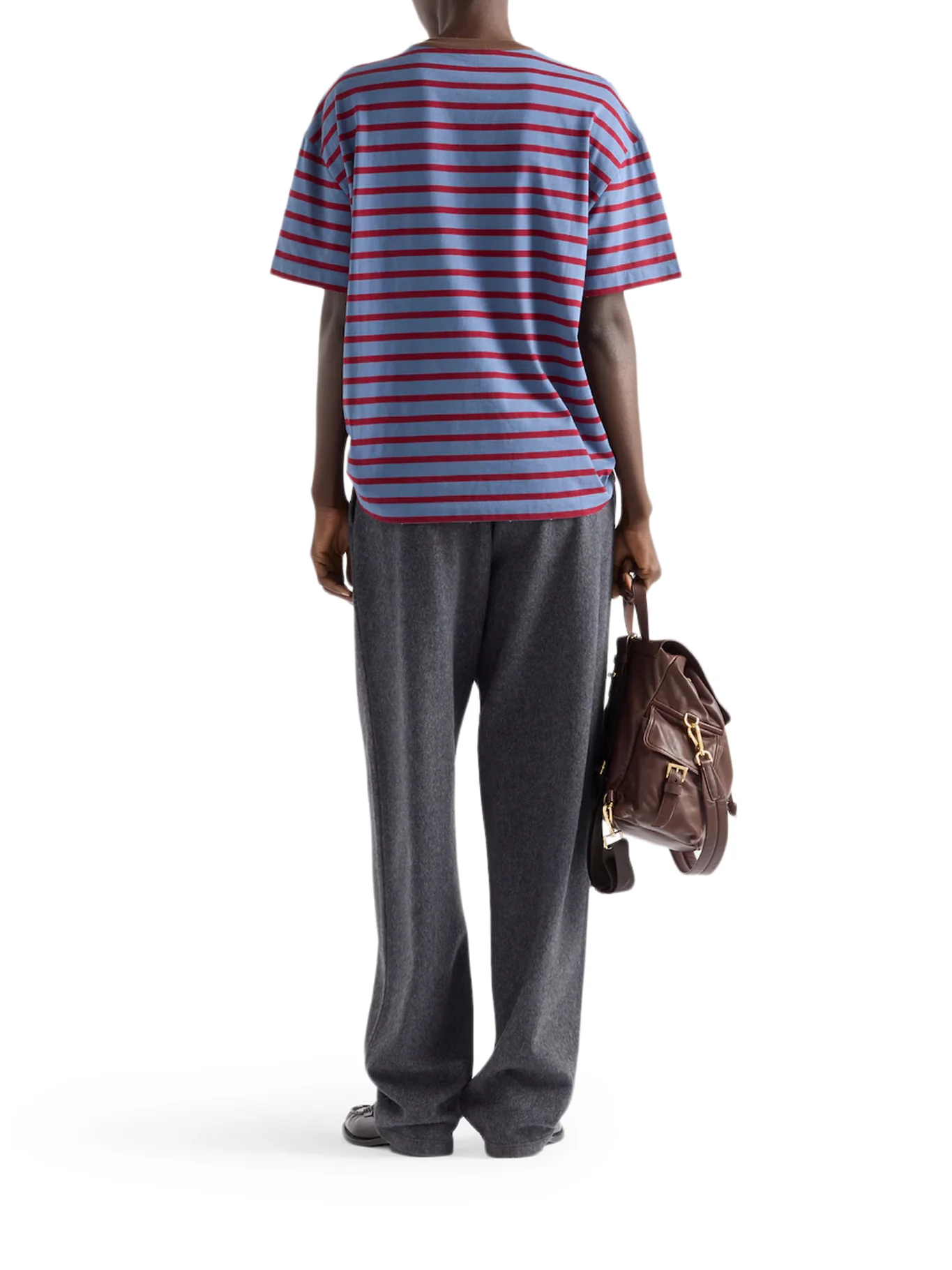 OVERSIZED T-SHIRT IN STRIPED JERSEY - Image 4