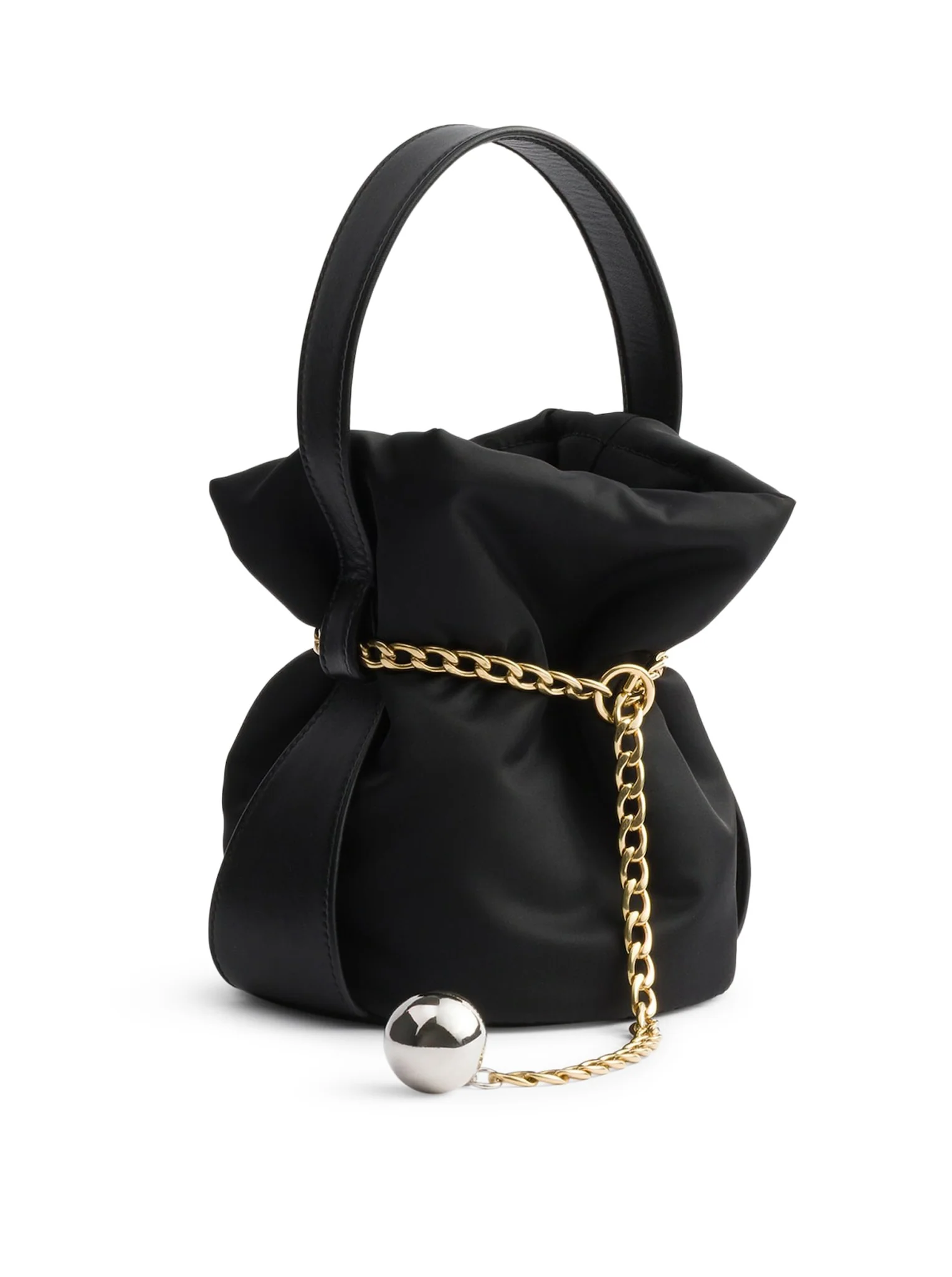 PETIT SAC NOIR MINI BUCKET BAG IN RE-NYLON AND NAPPA - Image 5