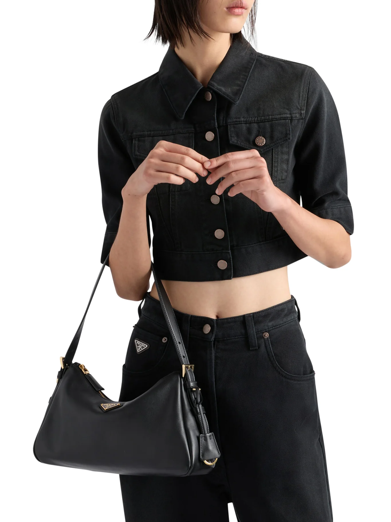 PRADA AIMEE MEDIUM LEATHER SHOULDER BAG - Image 2
