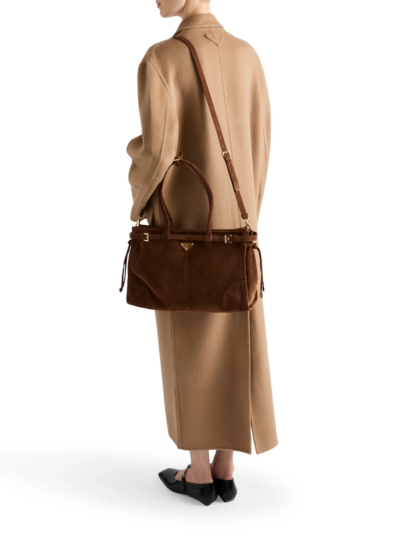 PRADA BONNIE LARGE SUEDE HANDBAG - Image 2