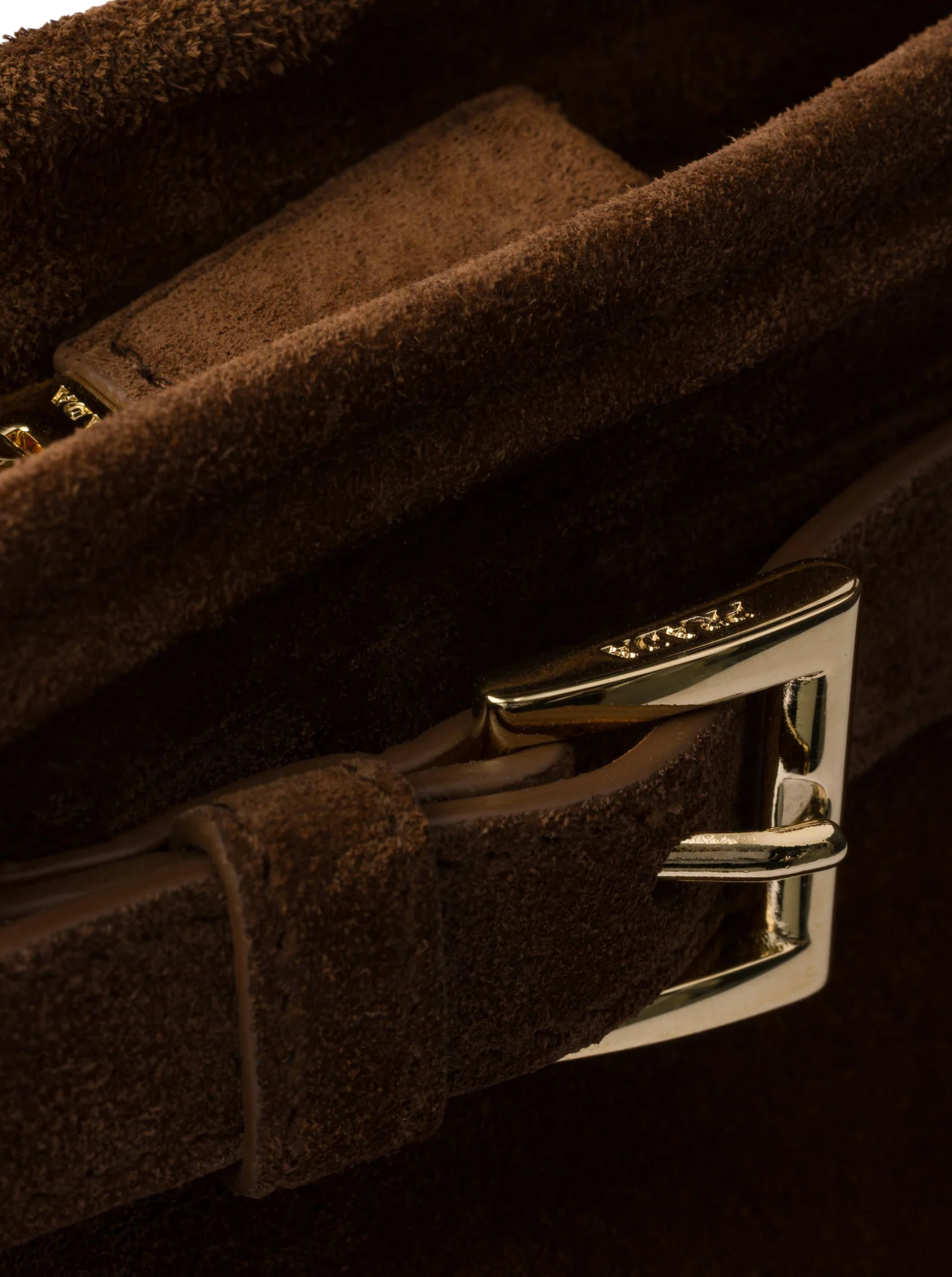 PRADA BONNIE LARGE SUEDE HANDBAG - Image 8